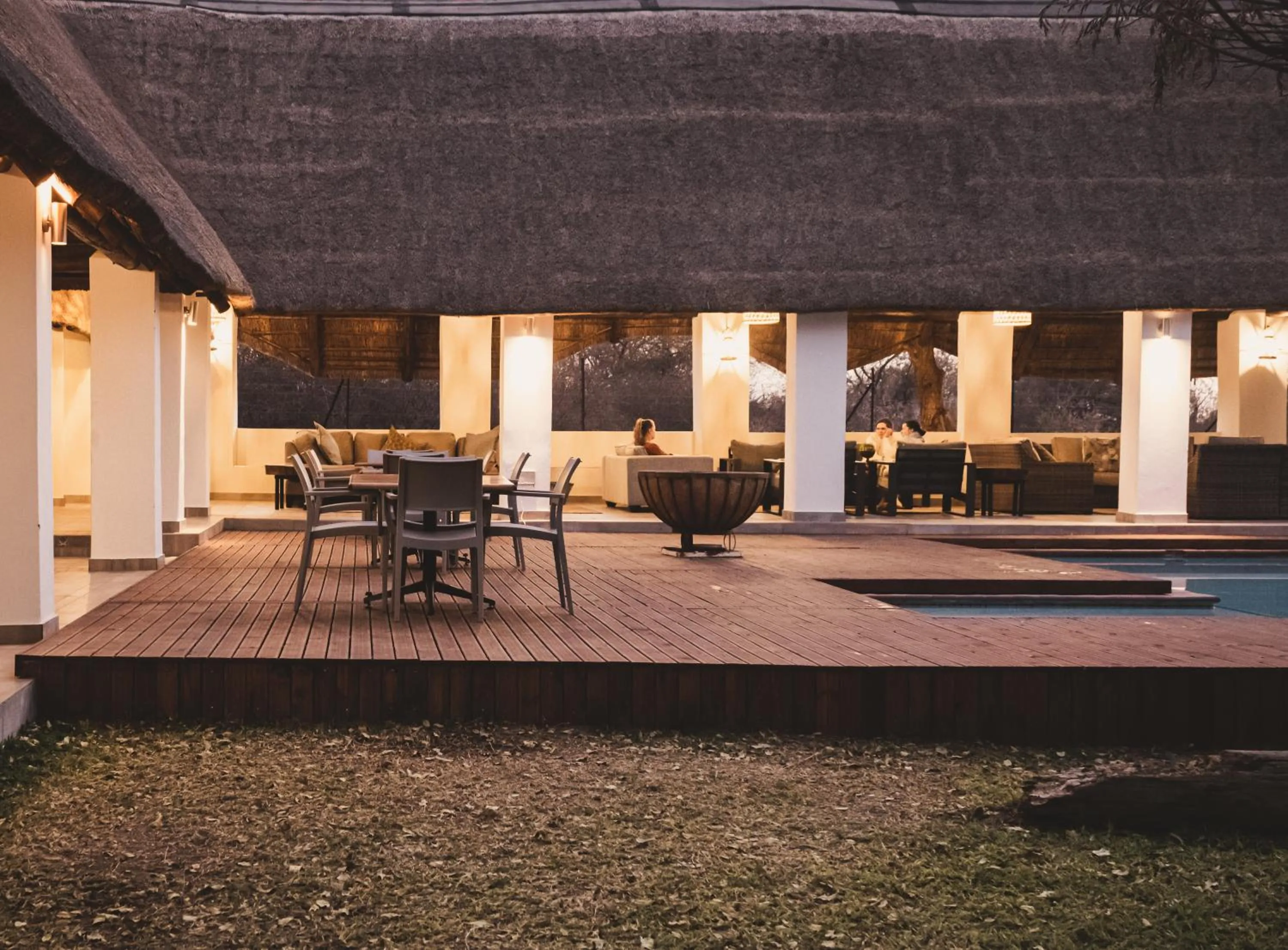Lounge or bar in Tshikwalo Game Lodge
