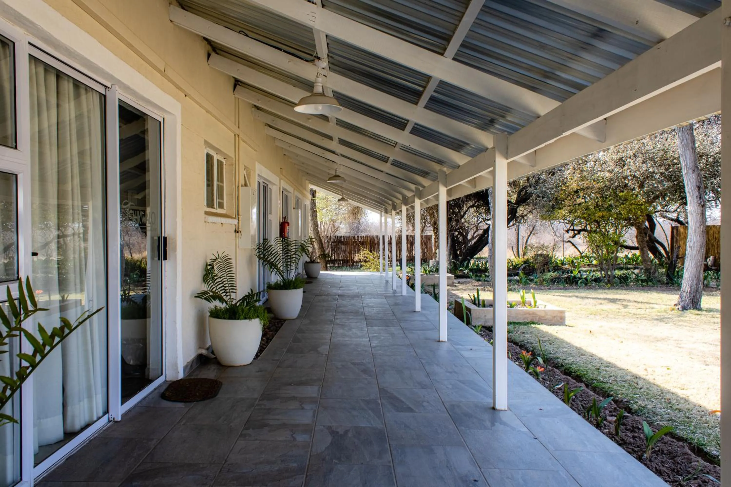 Garden view in Tshikwalo Game Lodge