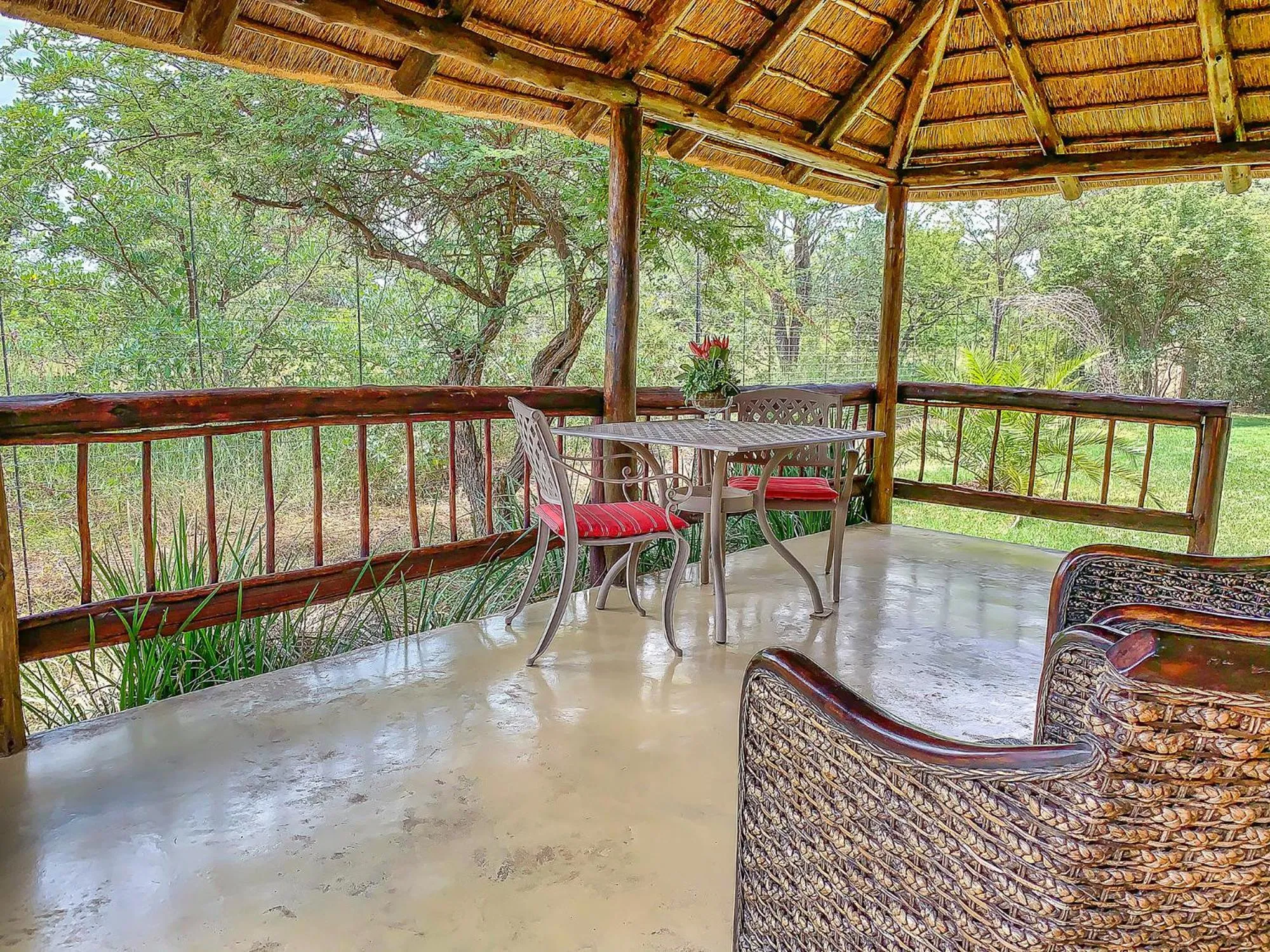 Patio in Tshikwalo Game Lodge