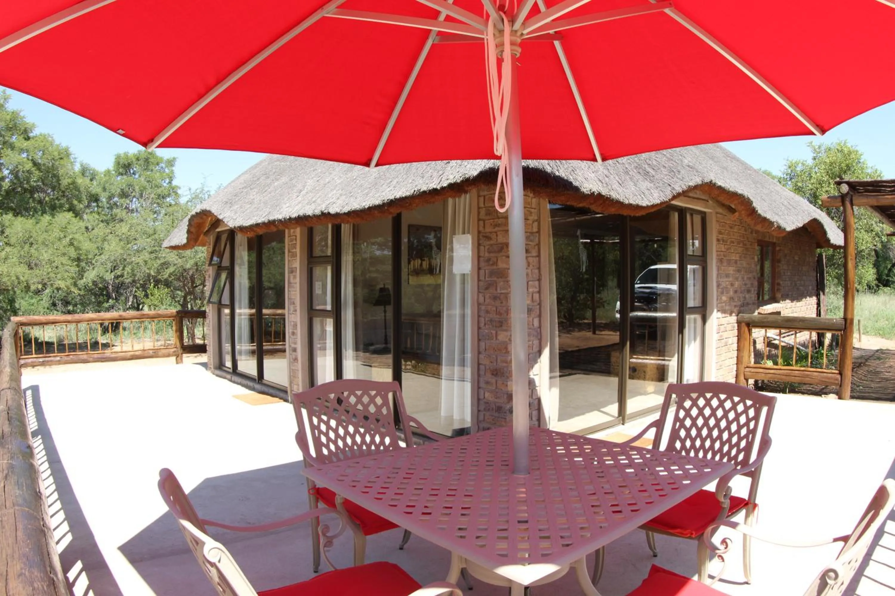 Seating area in Tshikwalo Game Lodge