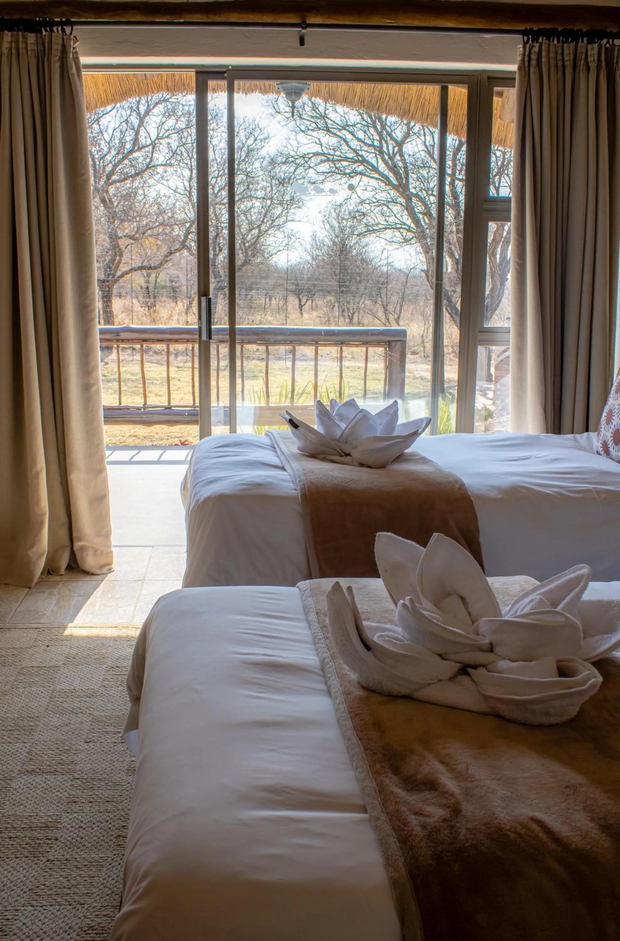 Bedroom, Bed in Tshikwalo Game Lodge