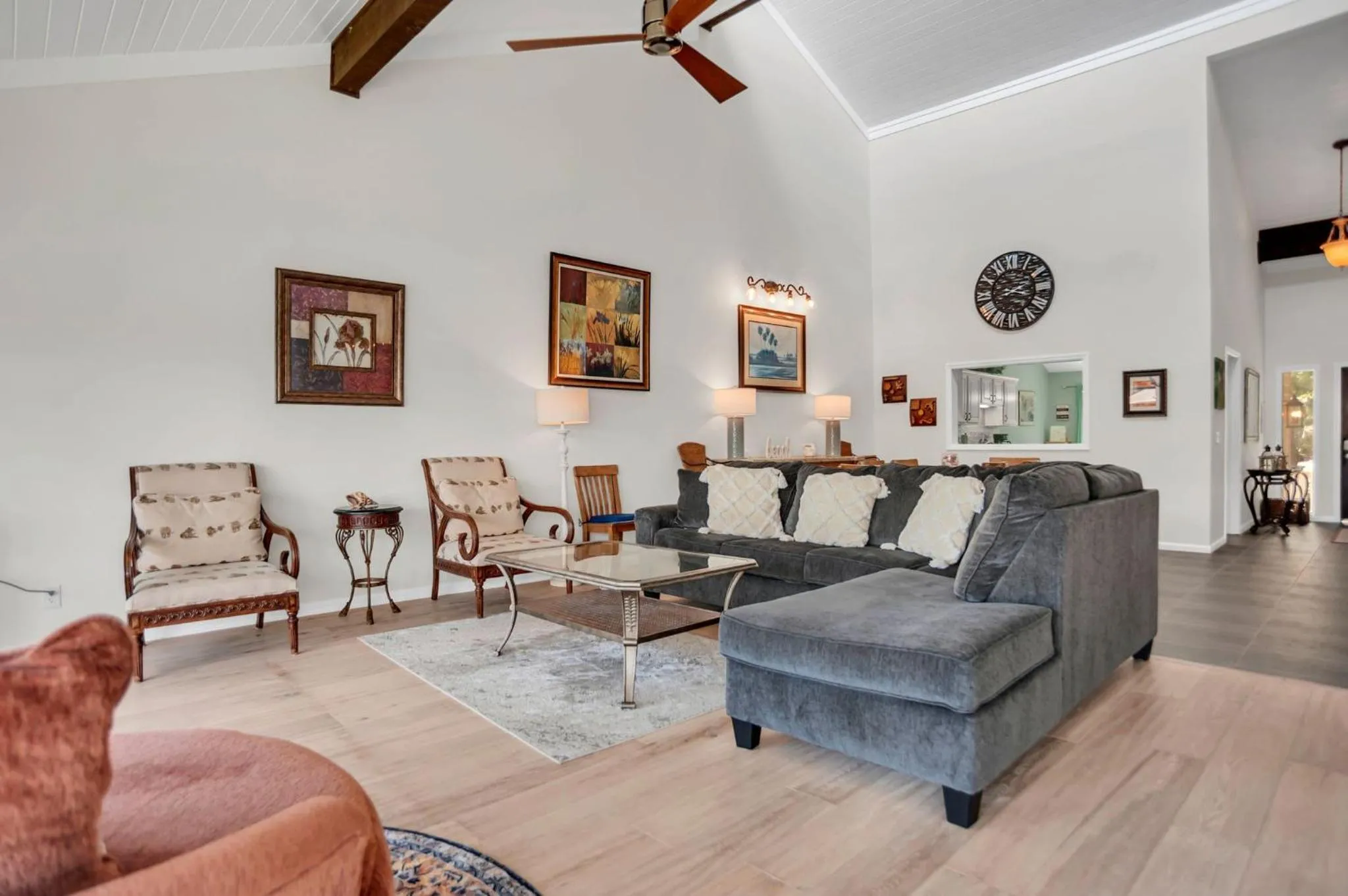 Living room in 2629 Calibogue Club at The Sea Pines Resort