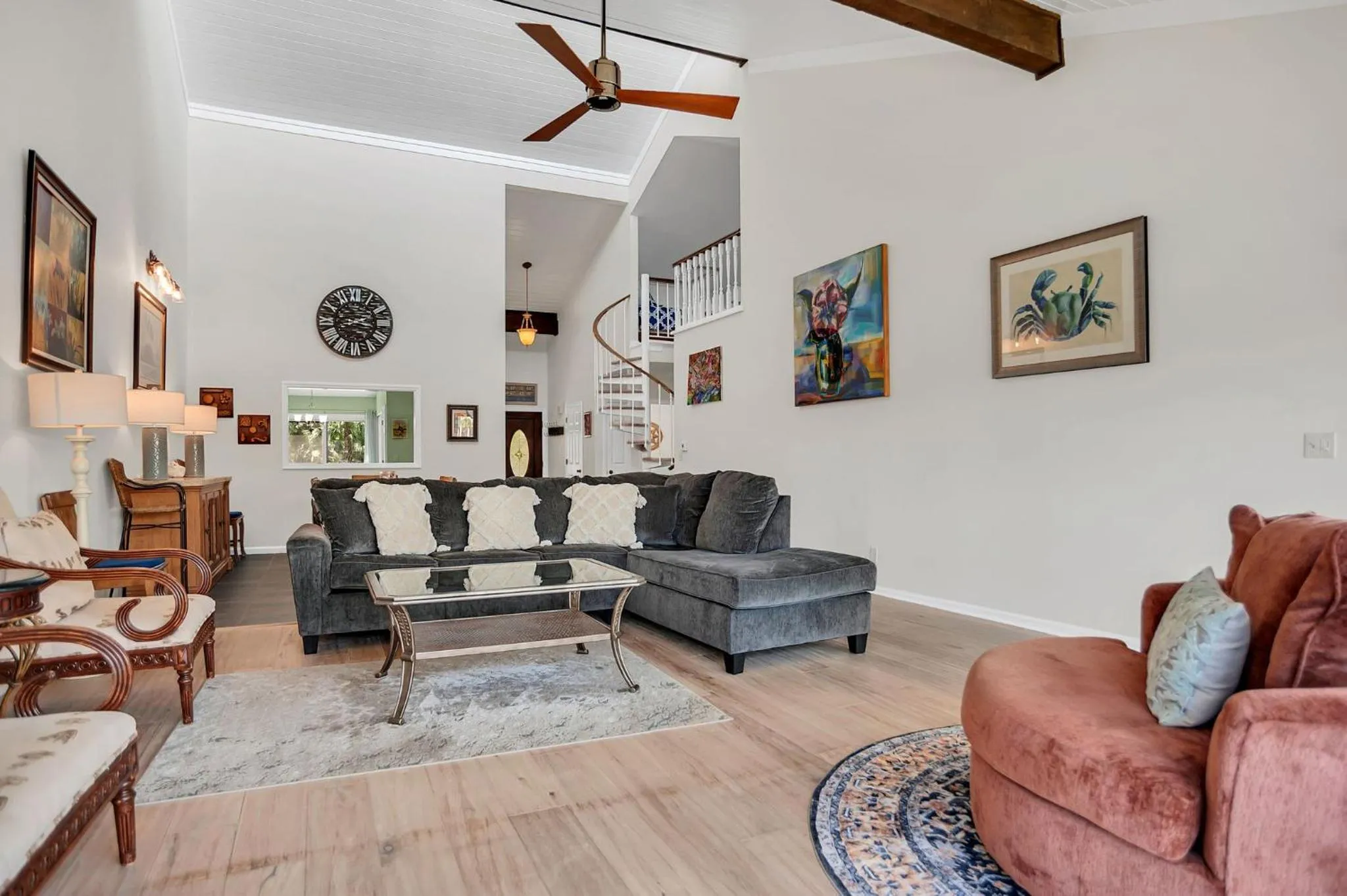 Living room in 2629 Calibogue Club at The Sea Pines Resort