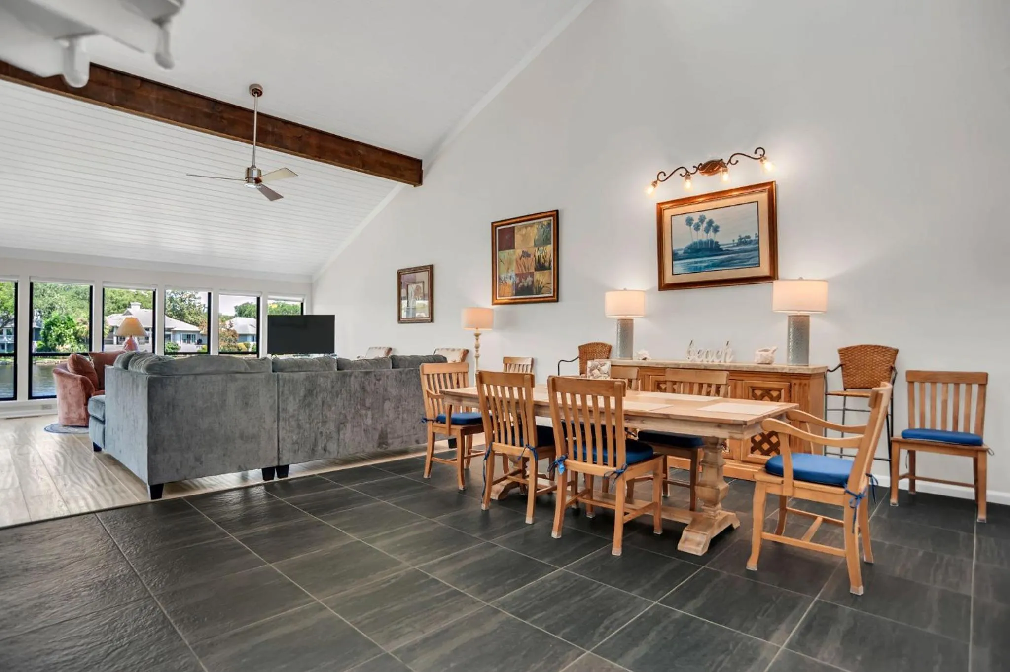 Dining area in 2629 Calibogue Club at The Sea Pines Resort