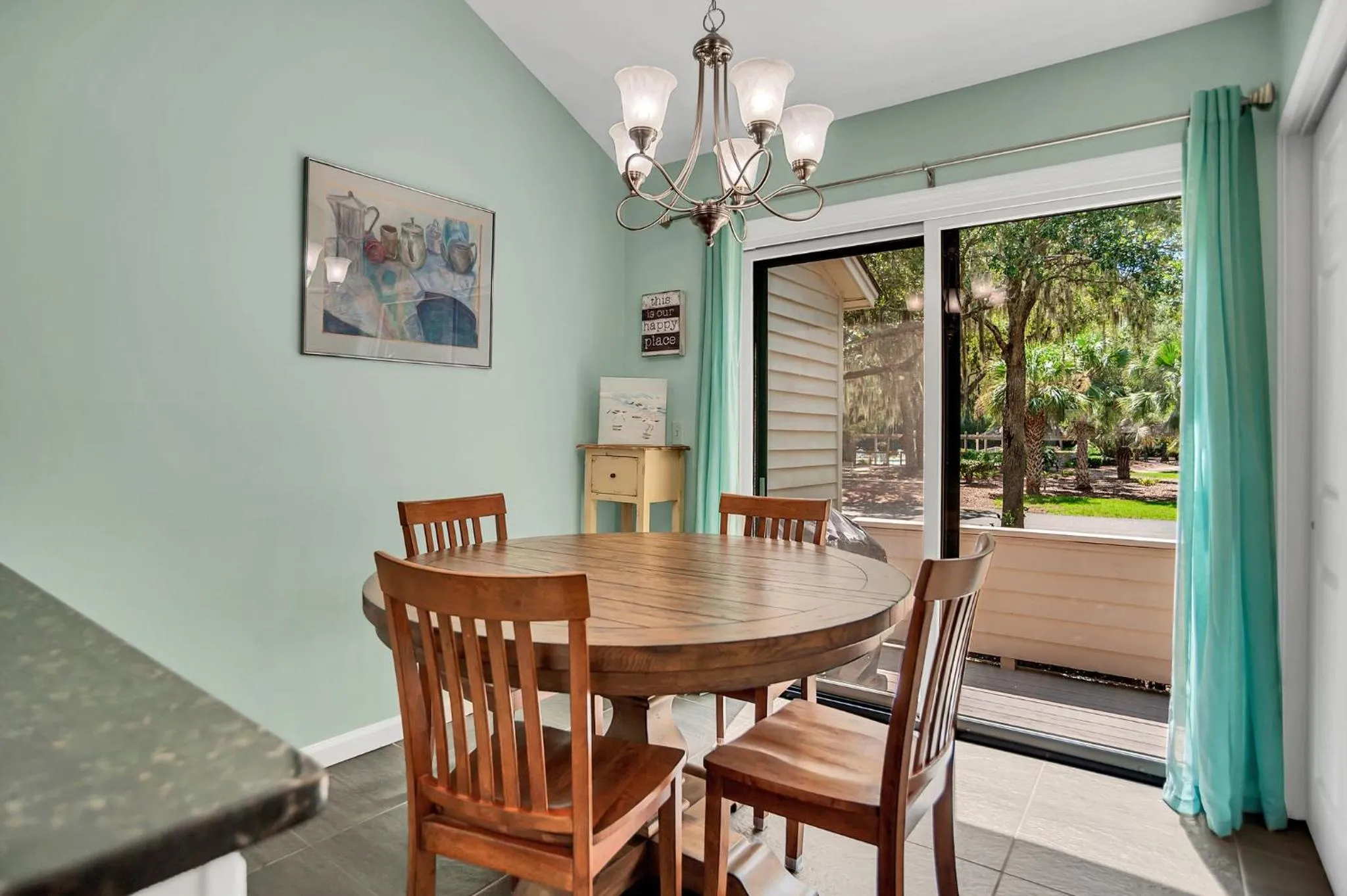 Dining area in 2629 Calibogue Club at The Sea Pines Resort