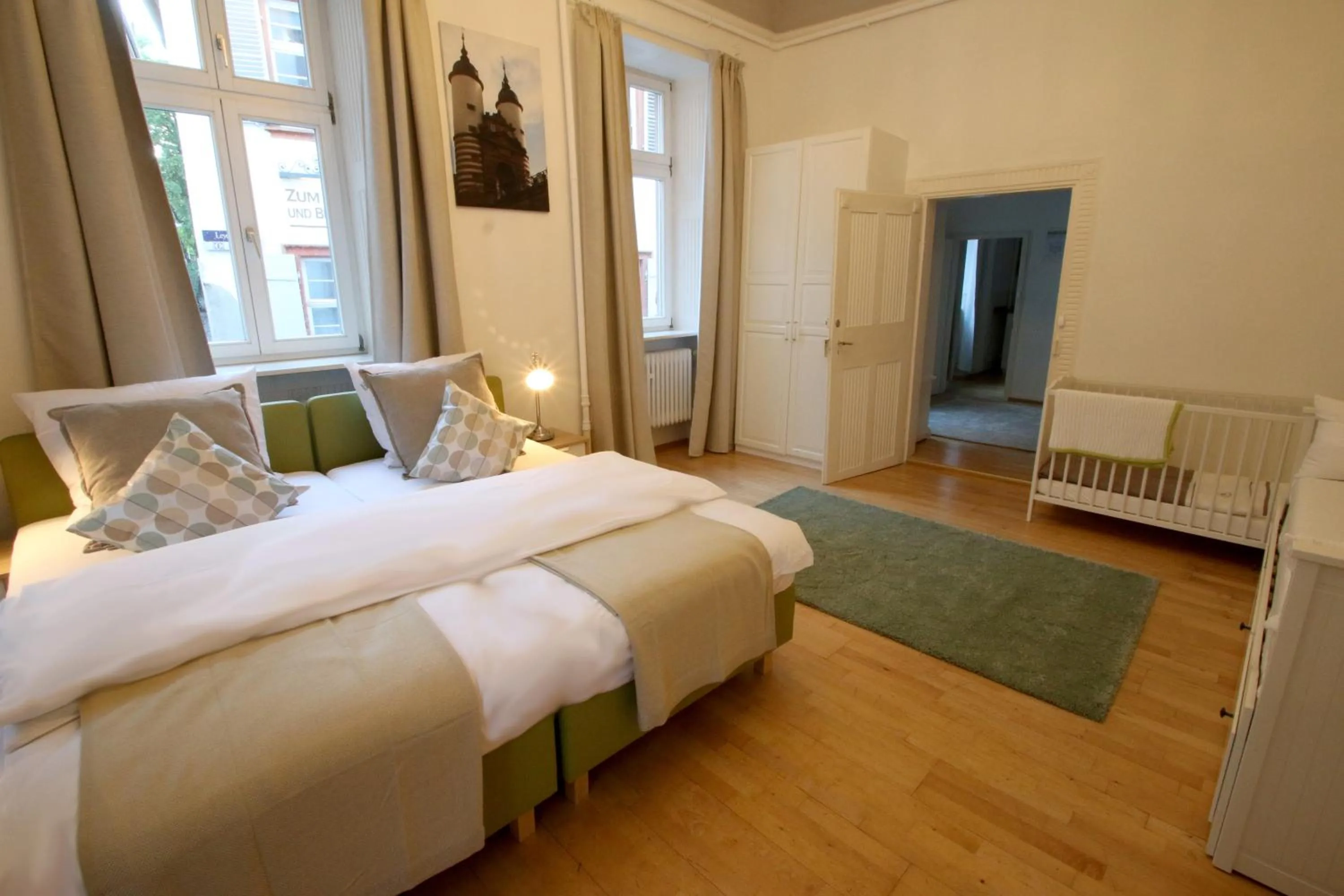 Bed in Hotel Sudpfanne