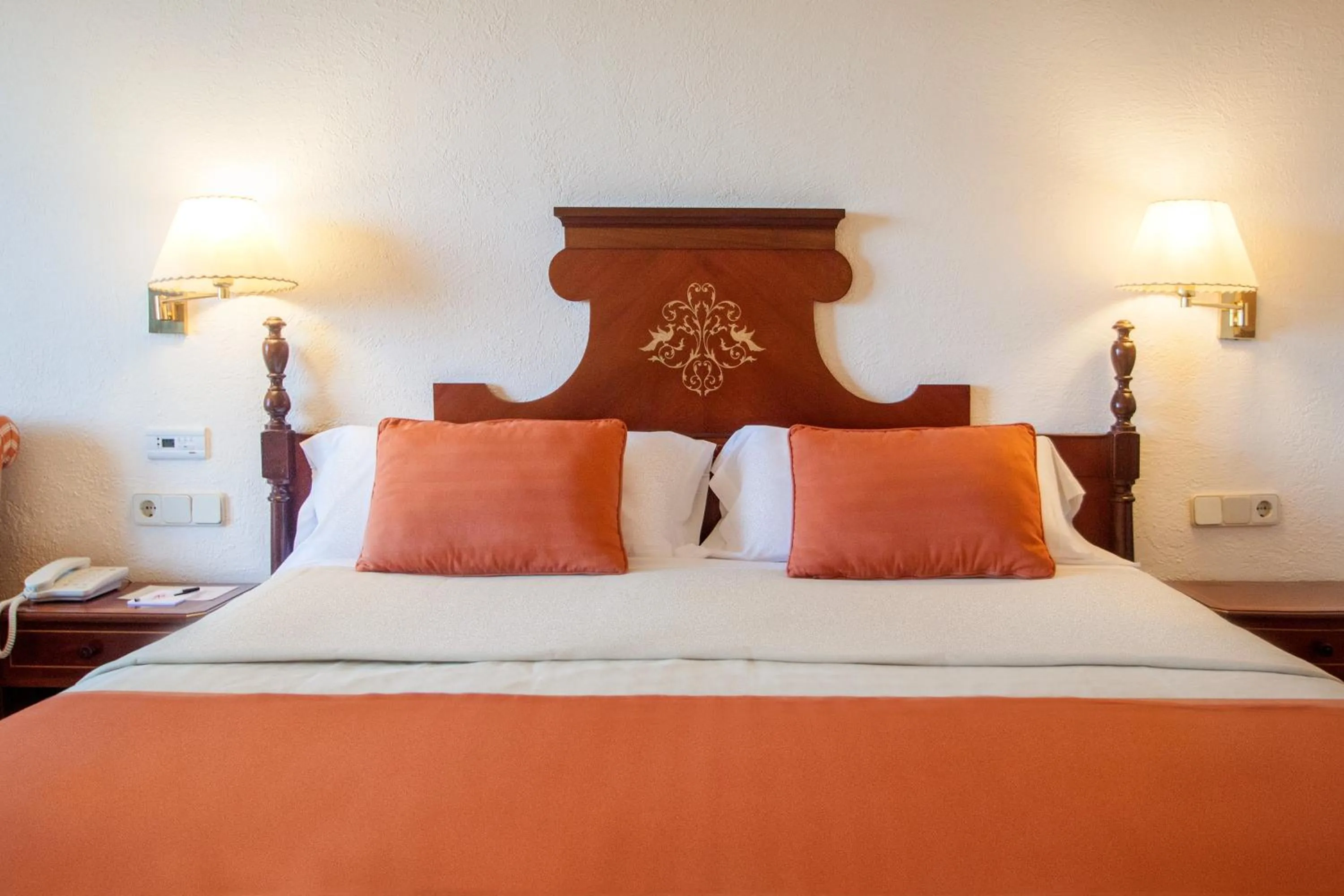 Bed in Es Moli Hotel