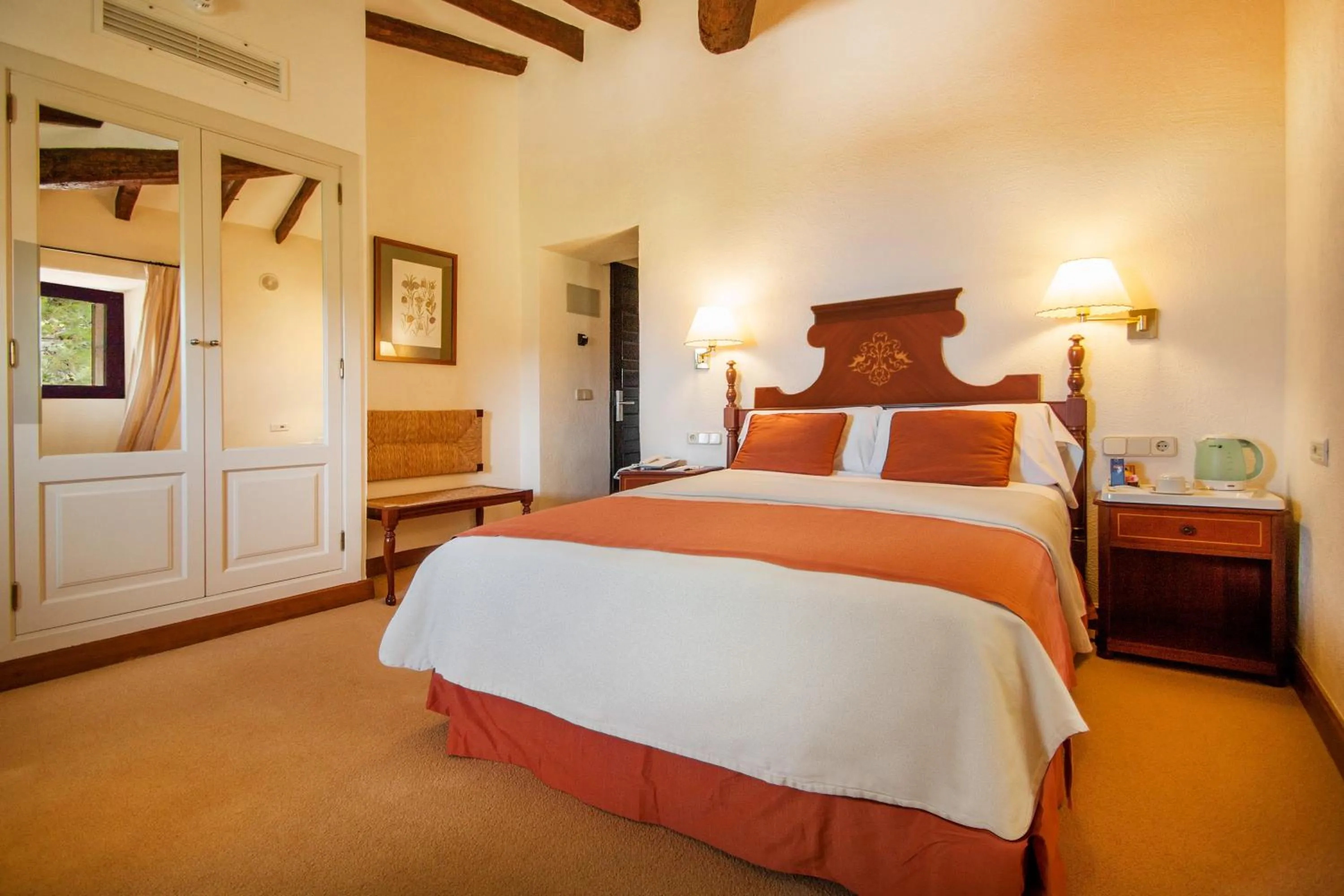 Bed in Es Moli Hotel