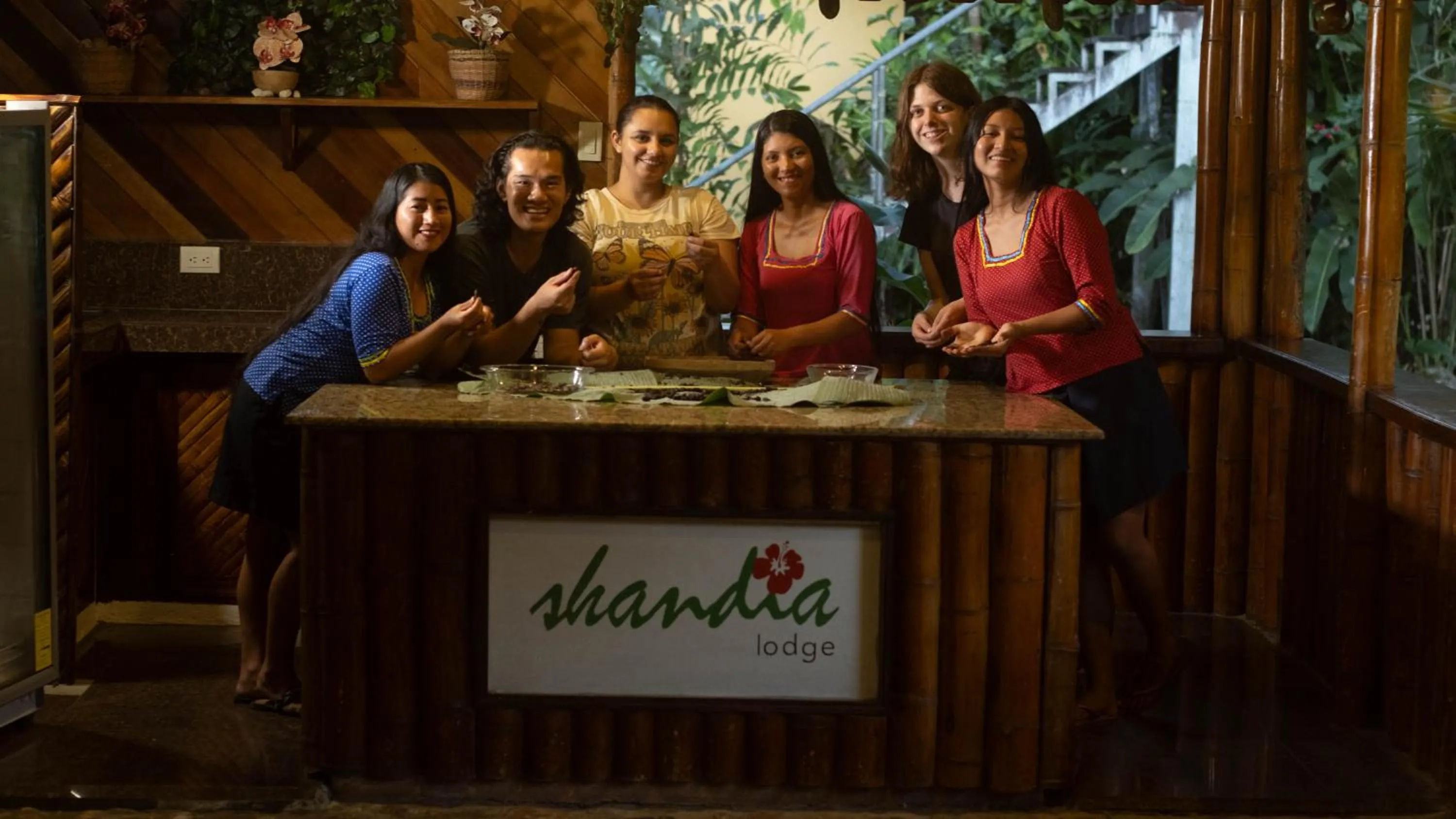 People in Shandia Lodge