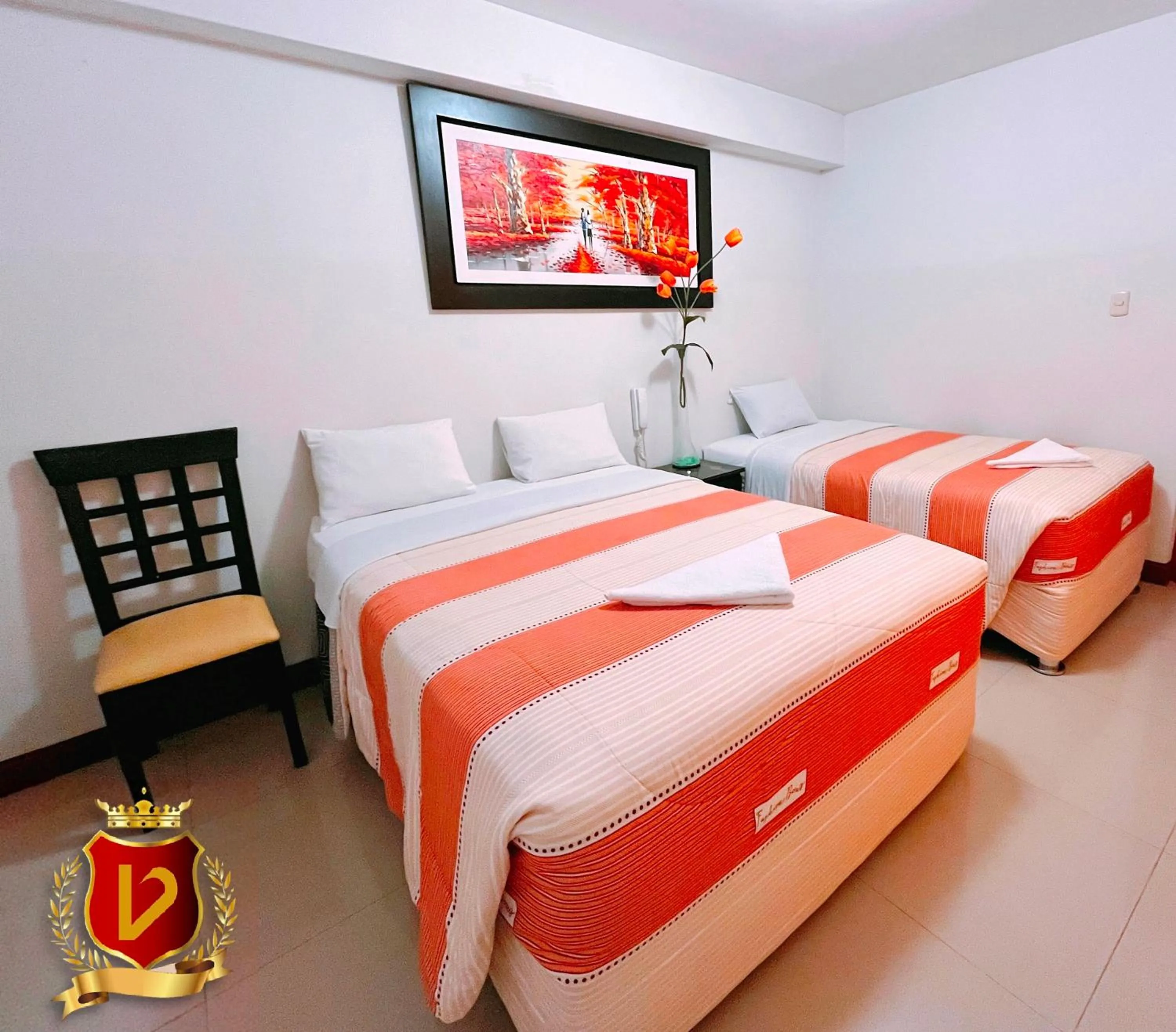 Bed in Veneccia Gold Hotel