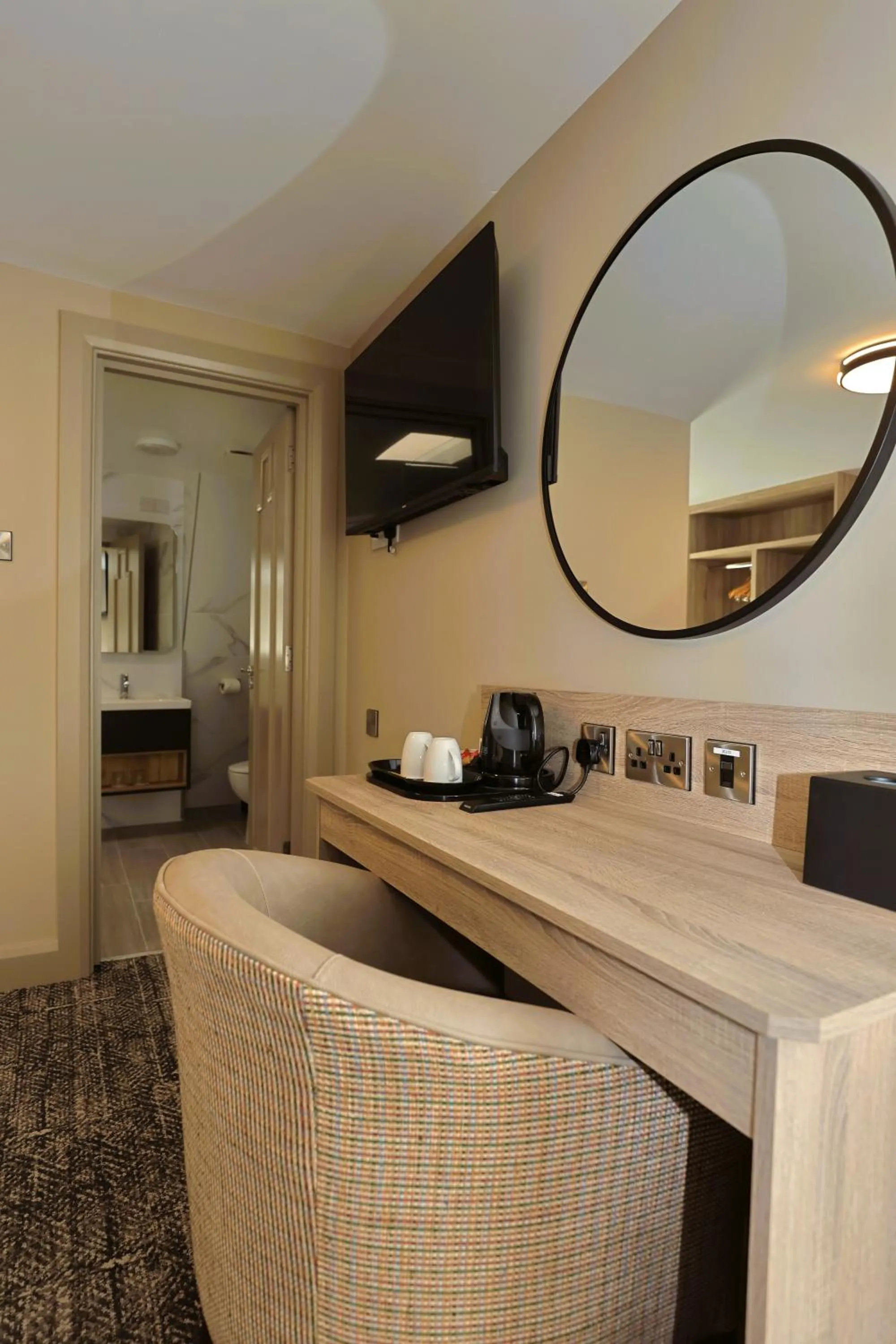 Seating area in The Maiden City Hotel