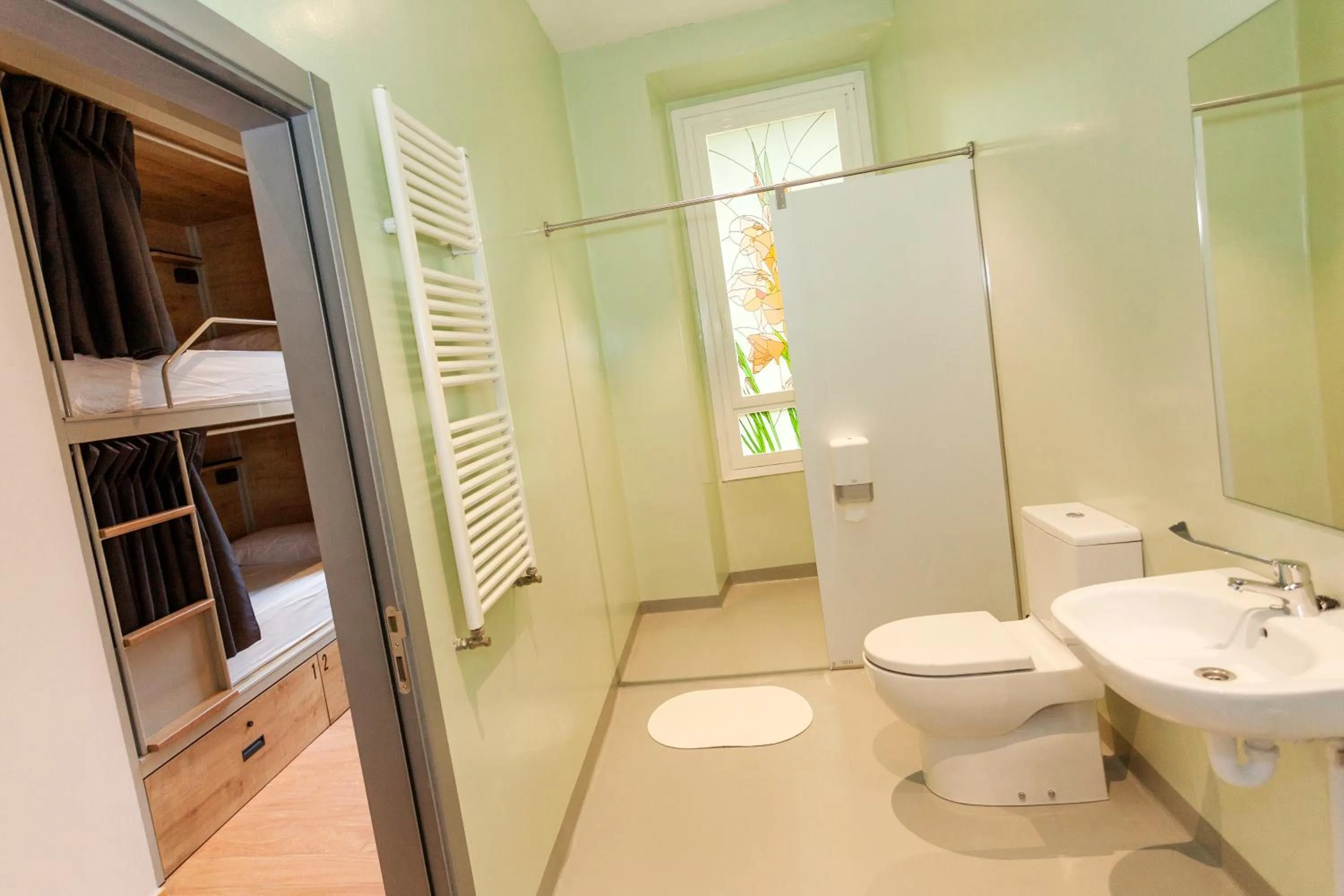 Bathroom in A Room In The City Hostel