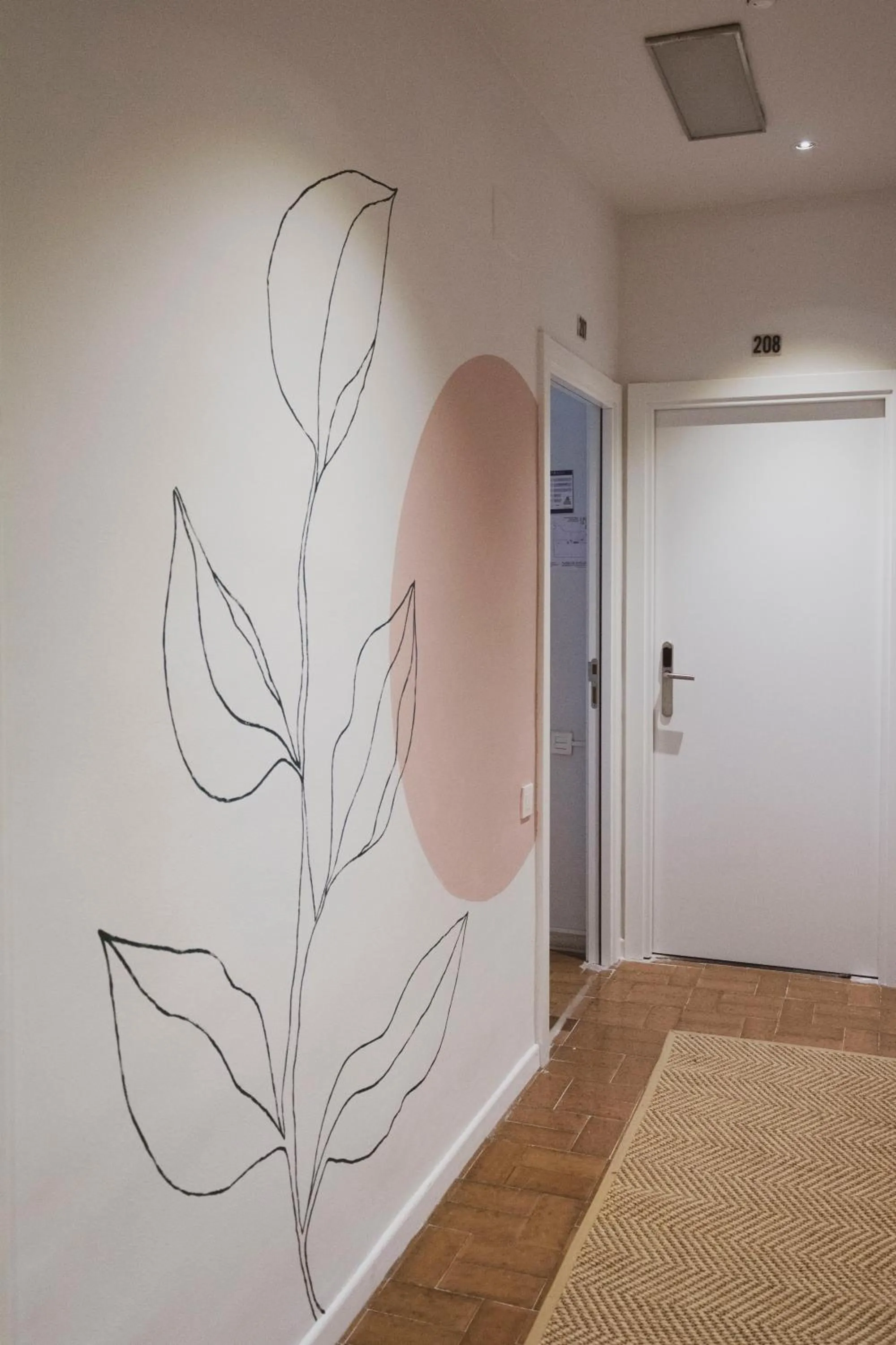 Decorative detail in A Room In The City Hostel