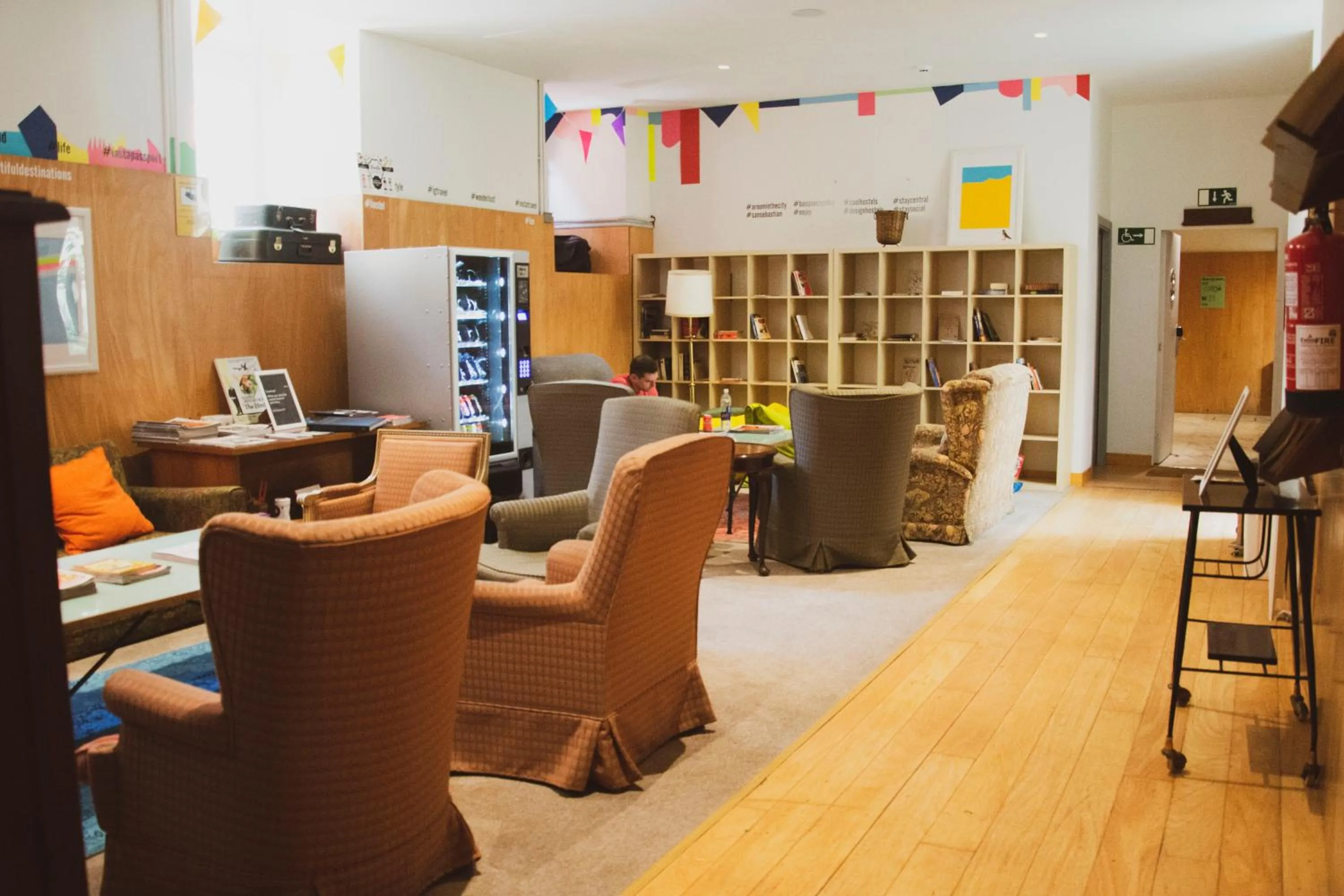 Communal lounge/ TV room in A Room In The City Hostel