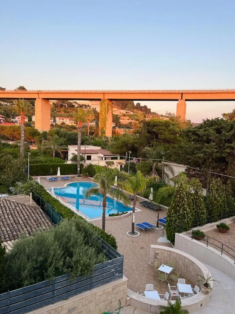 Pool view in Hotel Costa Azul