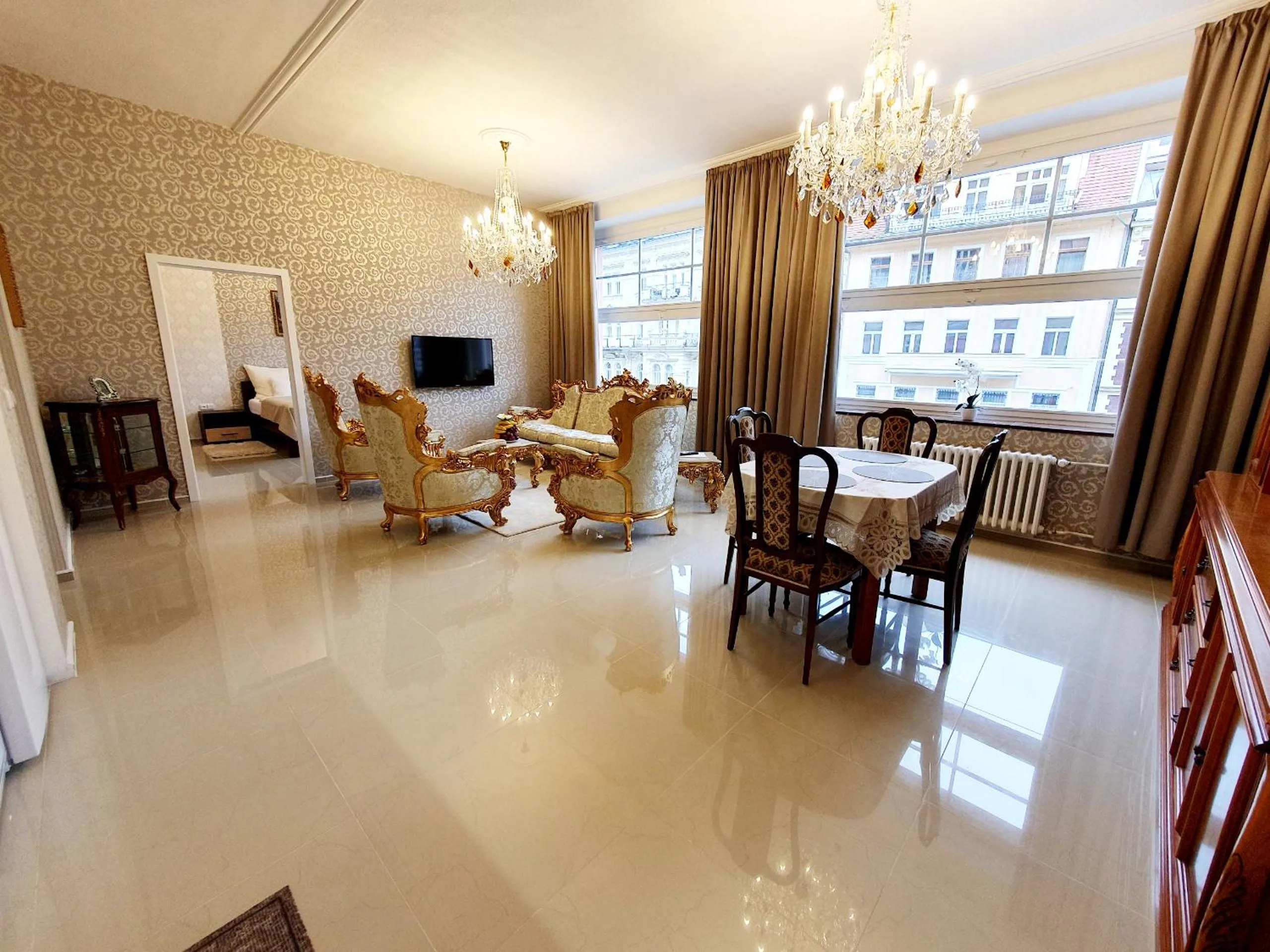 Living room in Madonna Apartments