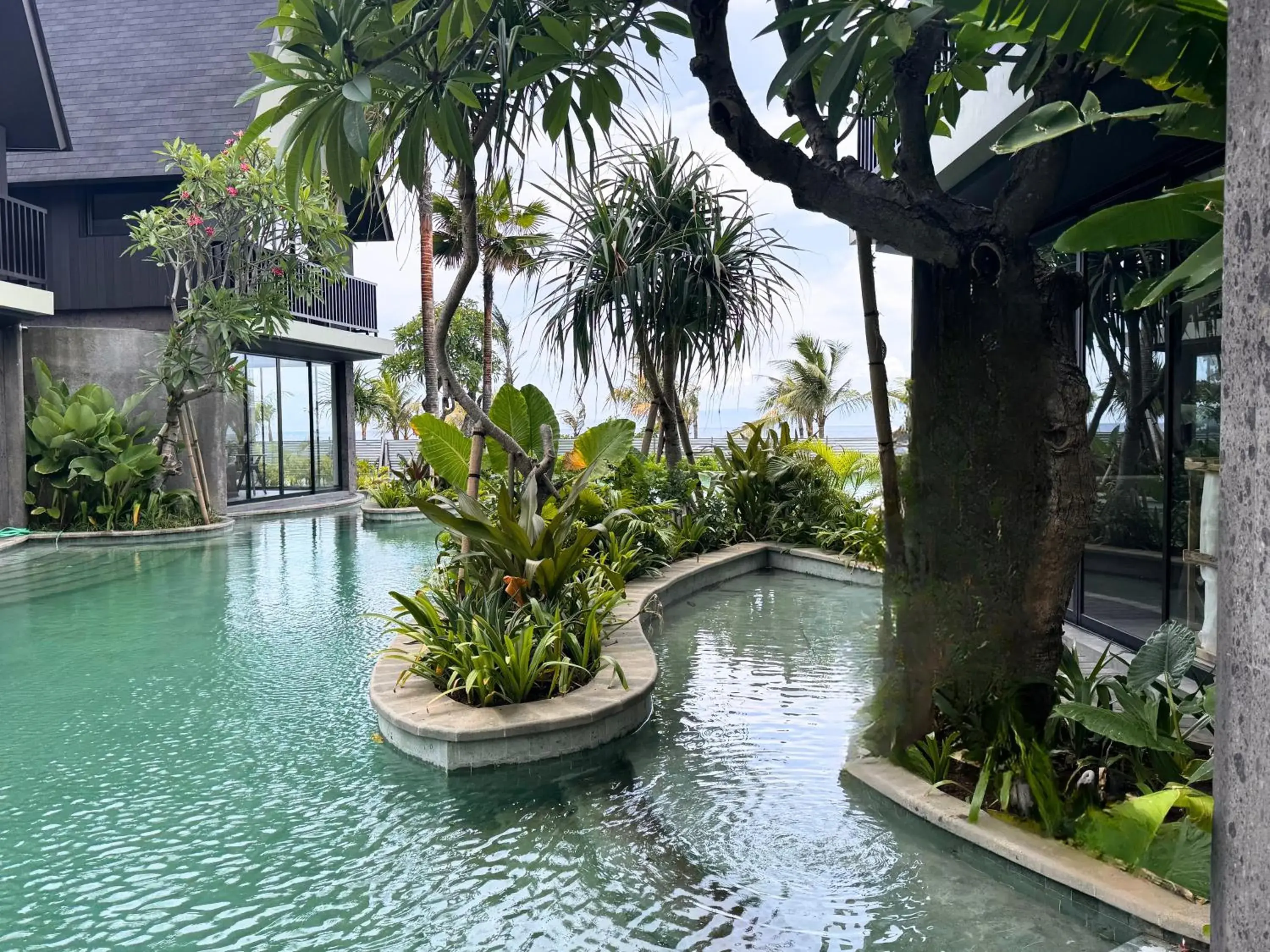 Pool view in Quenzo Beach Resort Pool view in Quenzo Beach Resort