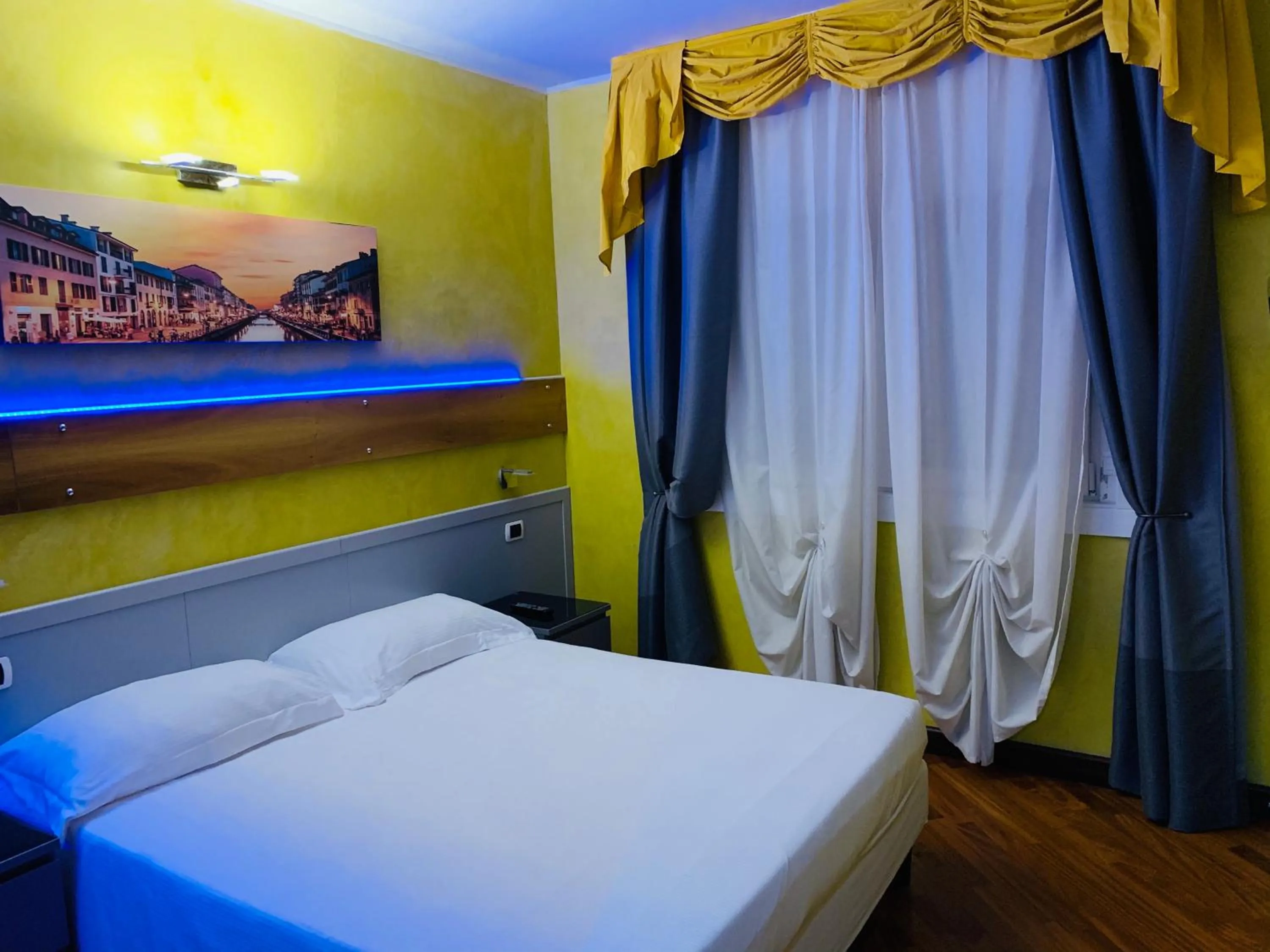Decorative detail, Bed in Hotel Malpensafiera