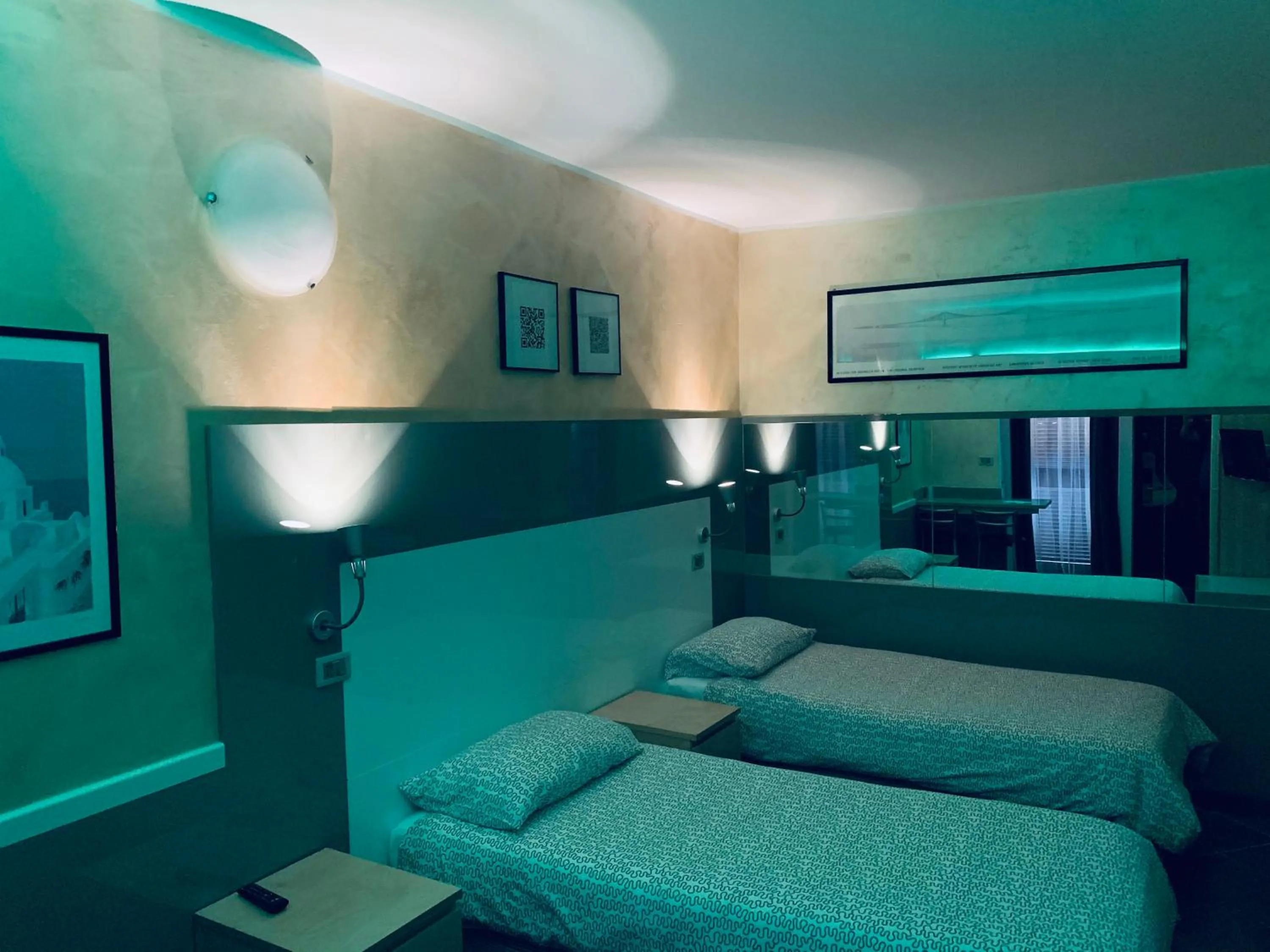 Bed in Hotel Malpensafiera