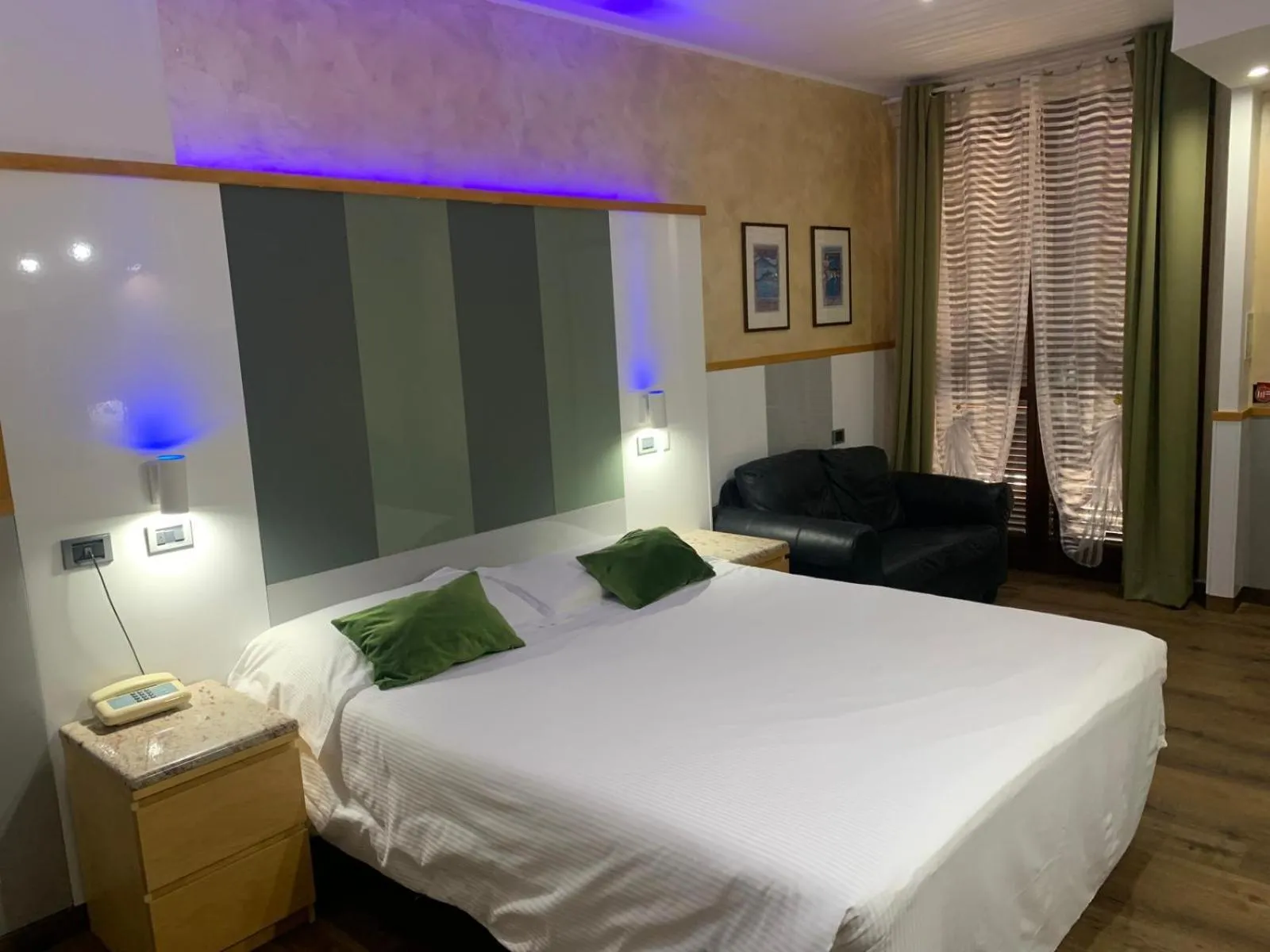 Bed in Hotel Malpensafiera