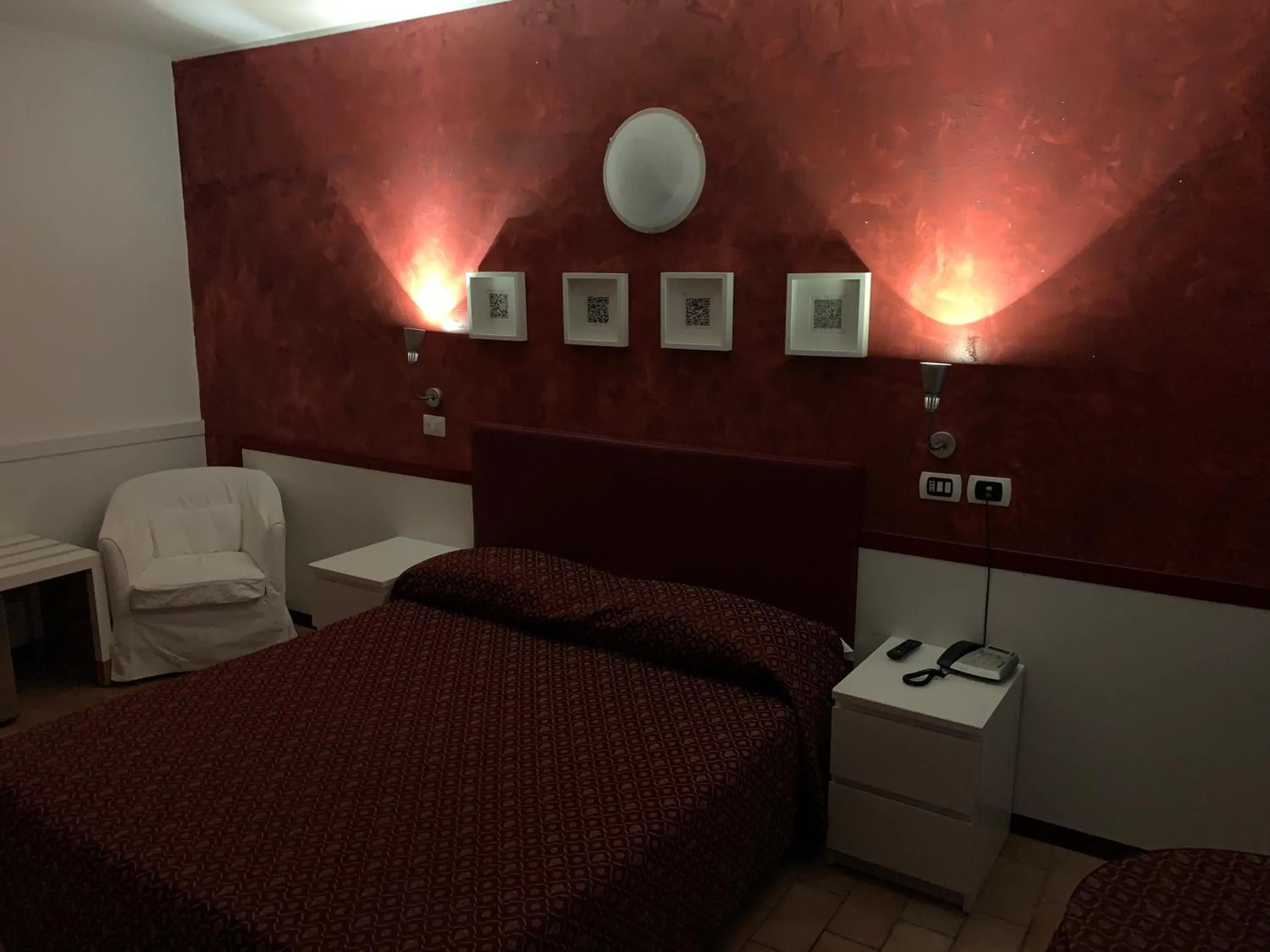 Bed in Hotel Malpensafiera