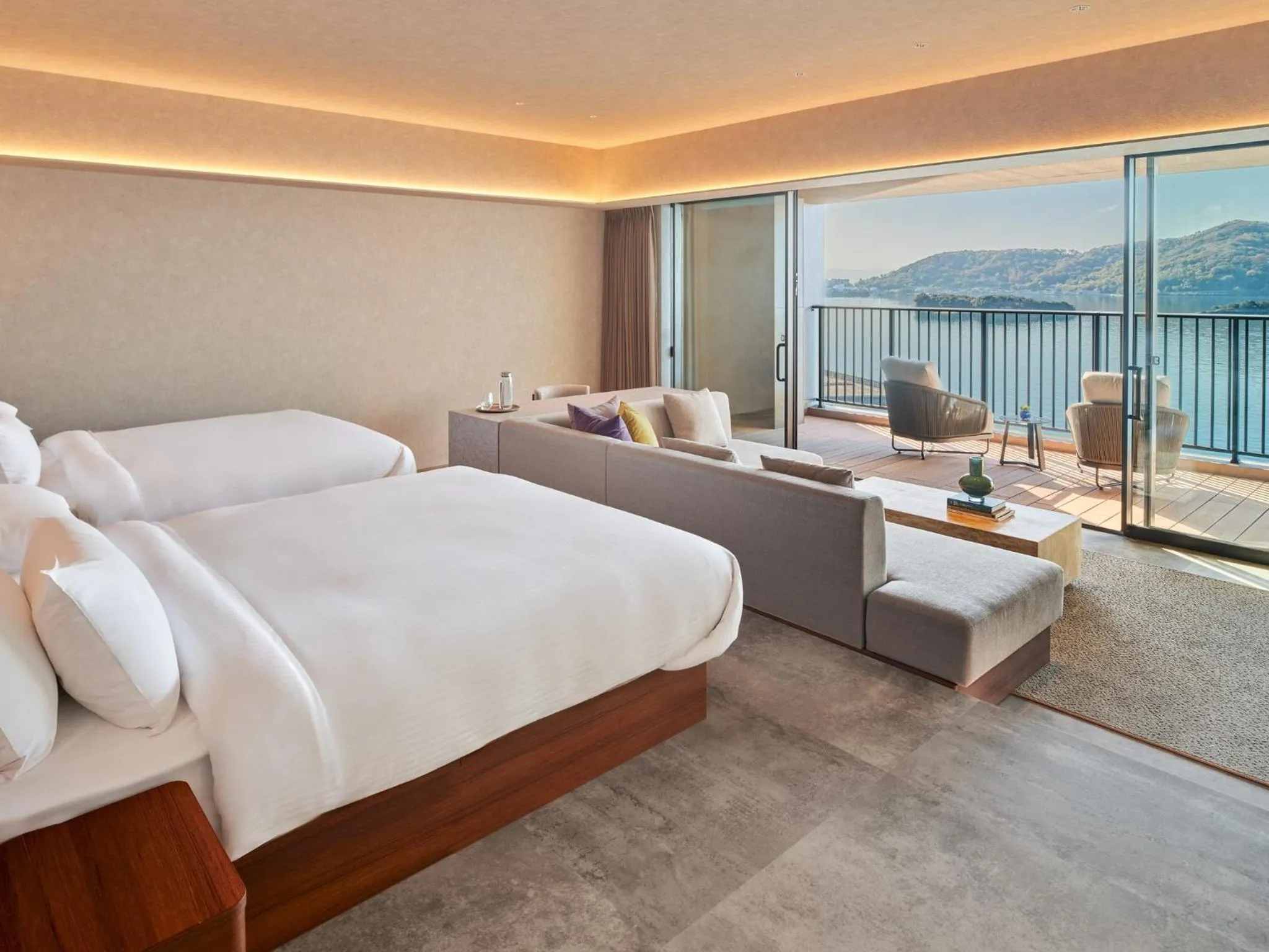 Superior Twin Room with Ocean View - East Wing in edit x seven SETOUCHI SHODOSHIMA