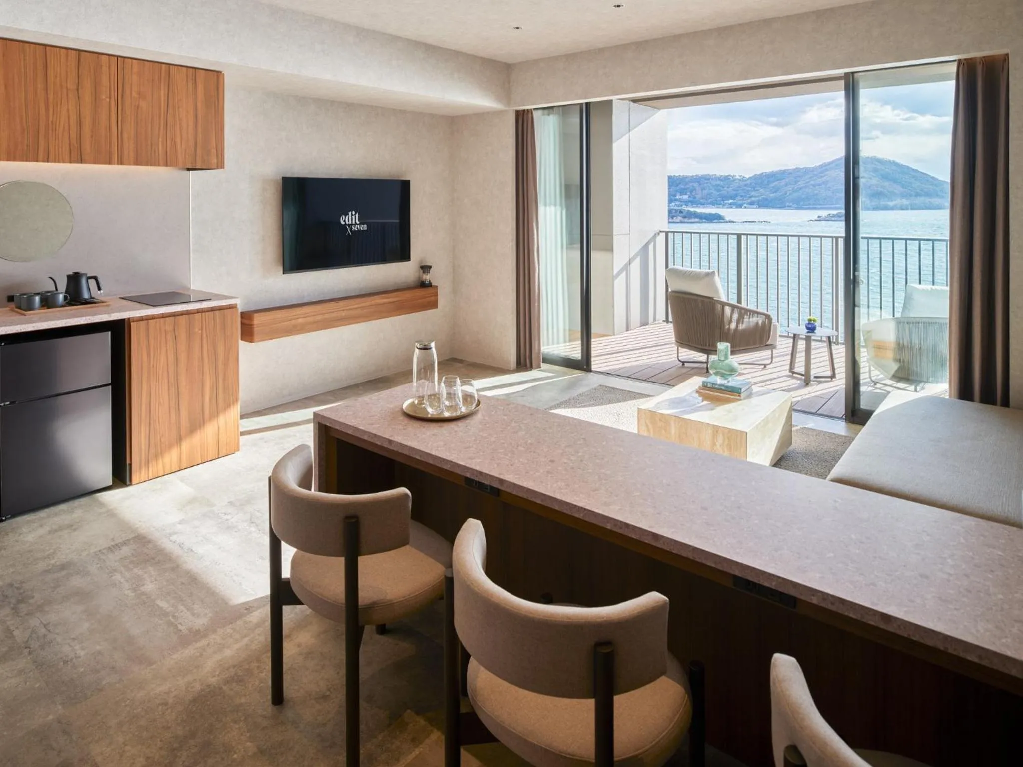 Superior Bunk Bed Room with Ocean View - East Wing in edit x seven SETOUCHI SHODOSHIMA