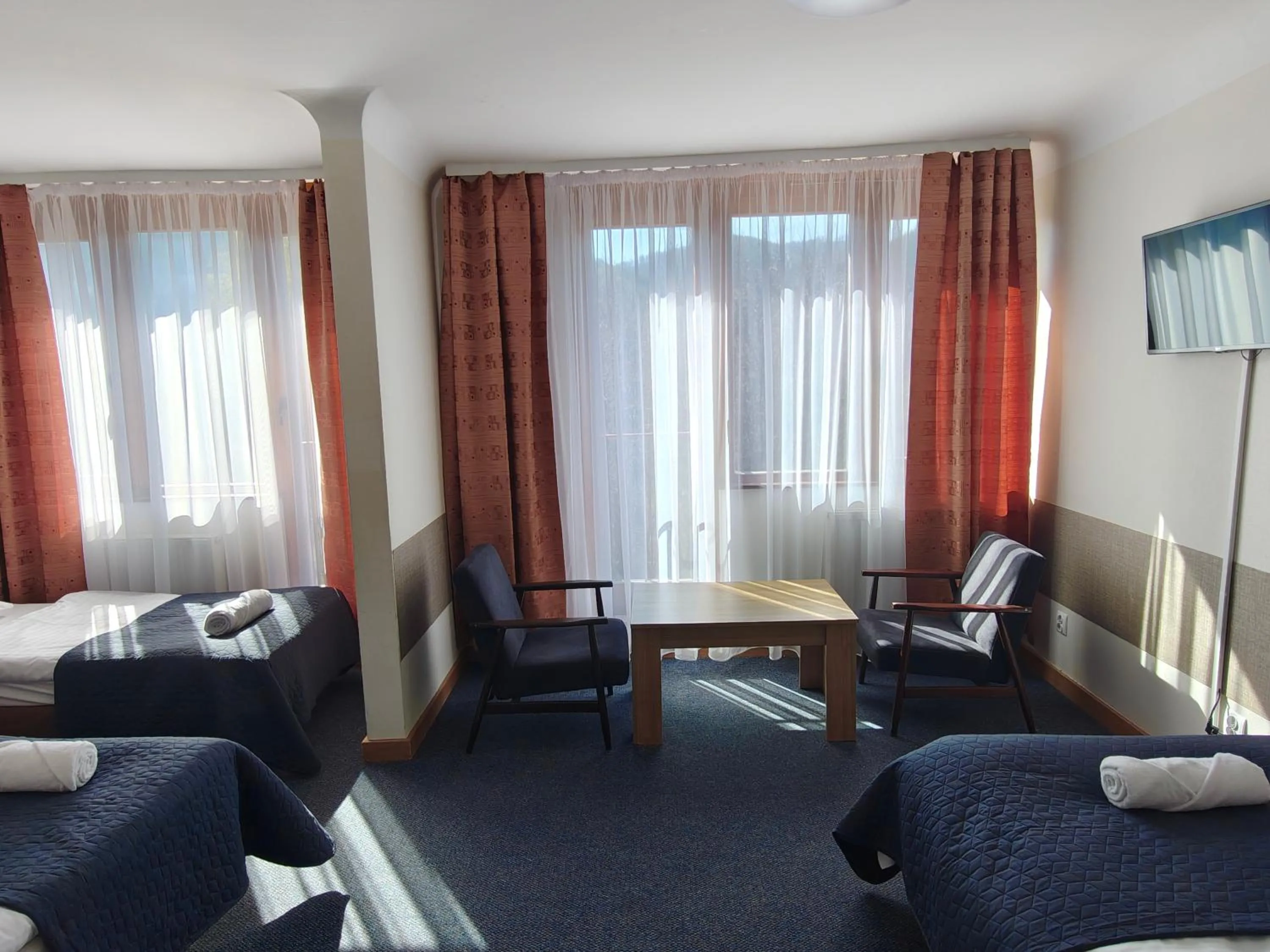 View (from property/room), Bed in Ośrodek Wczasowy PANORAMA Szczyrk