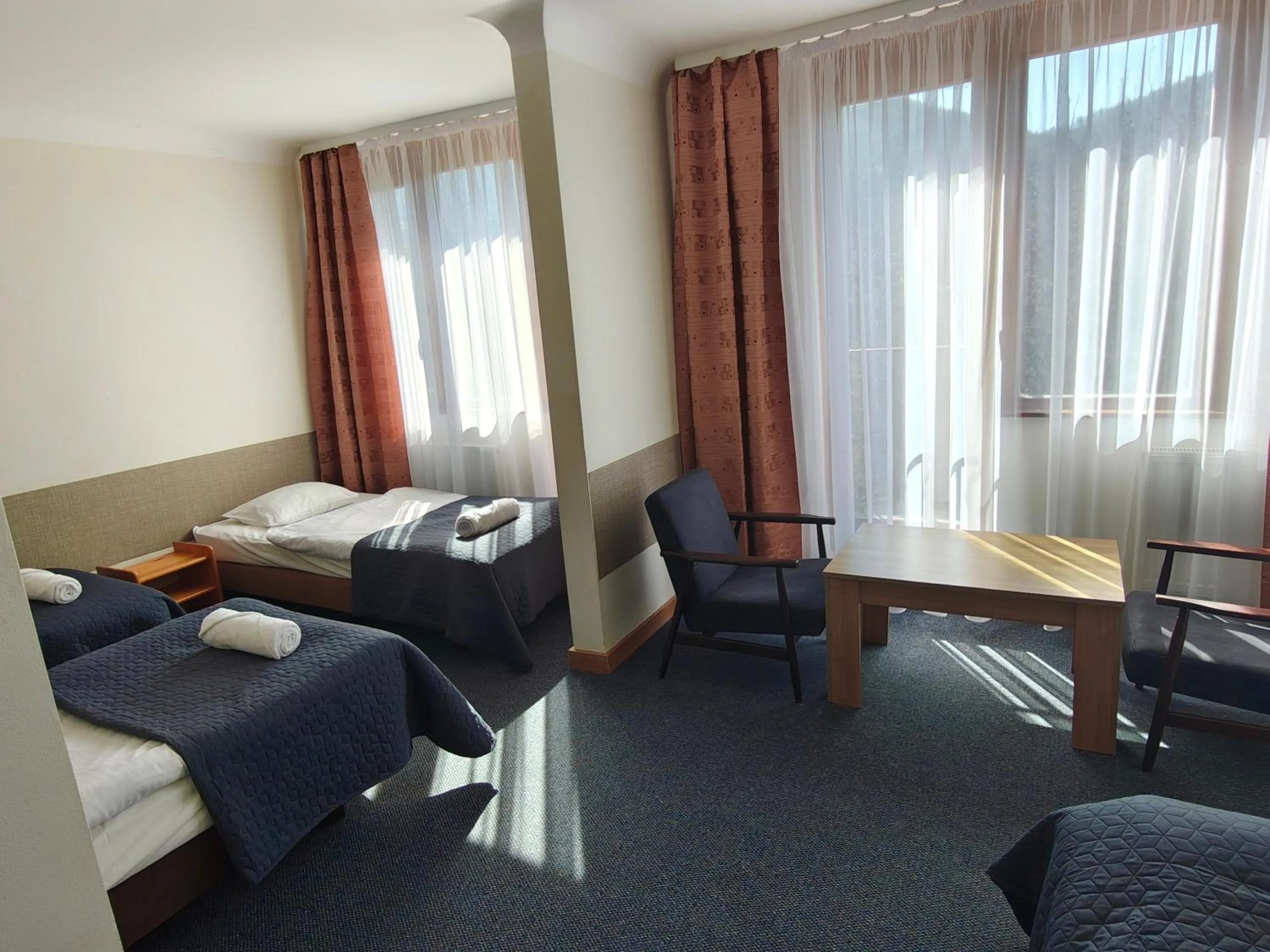 View (from property/room), Bed in Ośrodek Wczasowy PANORAMA Szczyrk