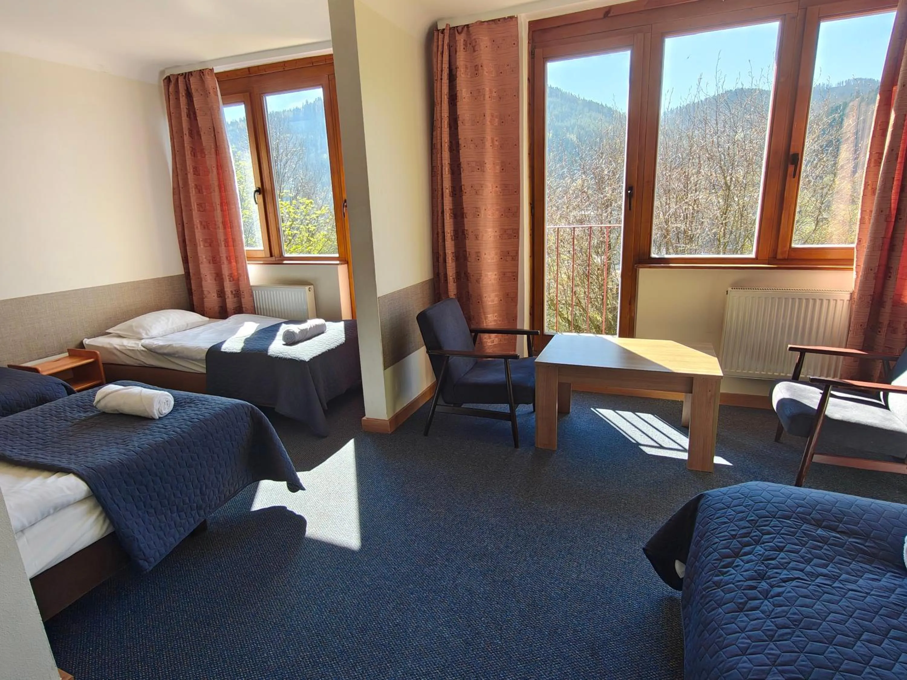 View (from property/room), Bed in Ośrodek Wczasowy PANORAMA Szczyrk