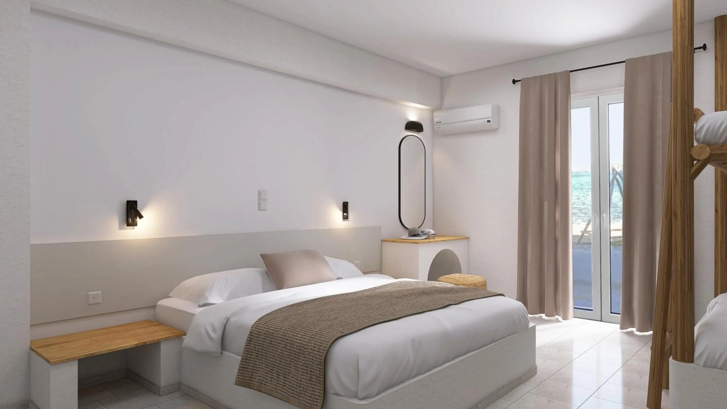 Photo of the whole room, Bed in Pounda Resort Paros, a member of Radisson Individuals