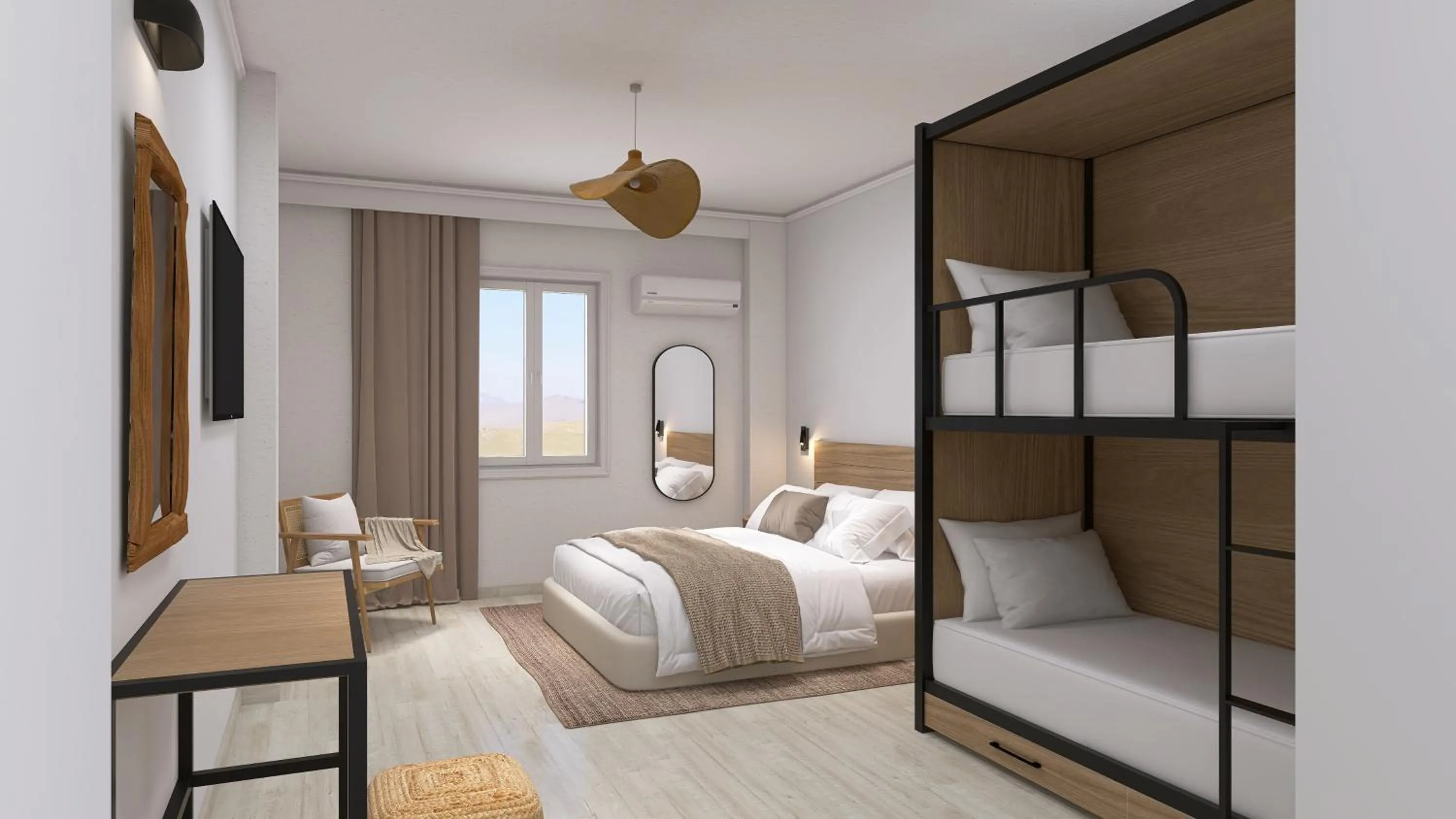 Bedroom, Bed in Pounda Resort Paros, a member of Radisson Individuals