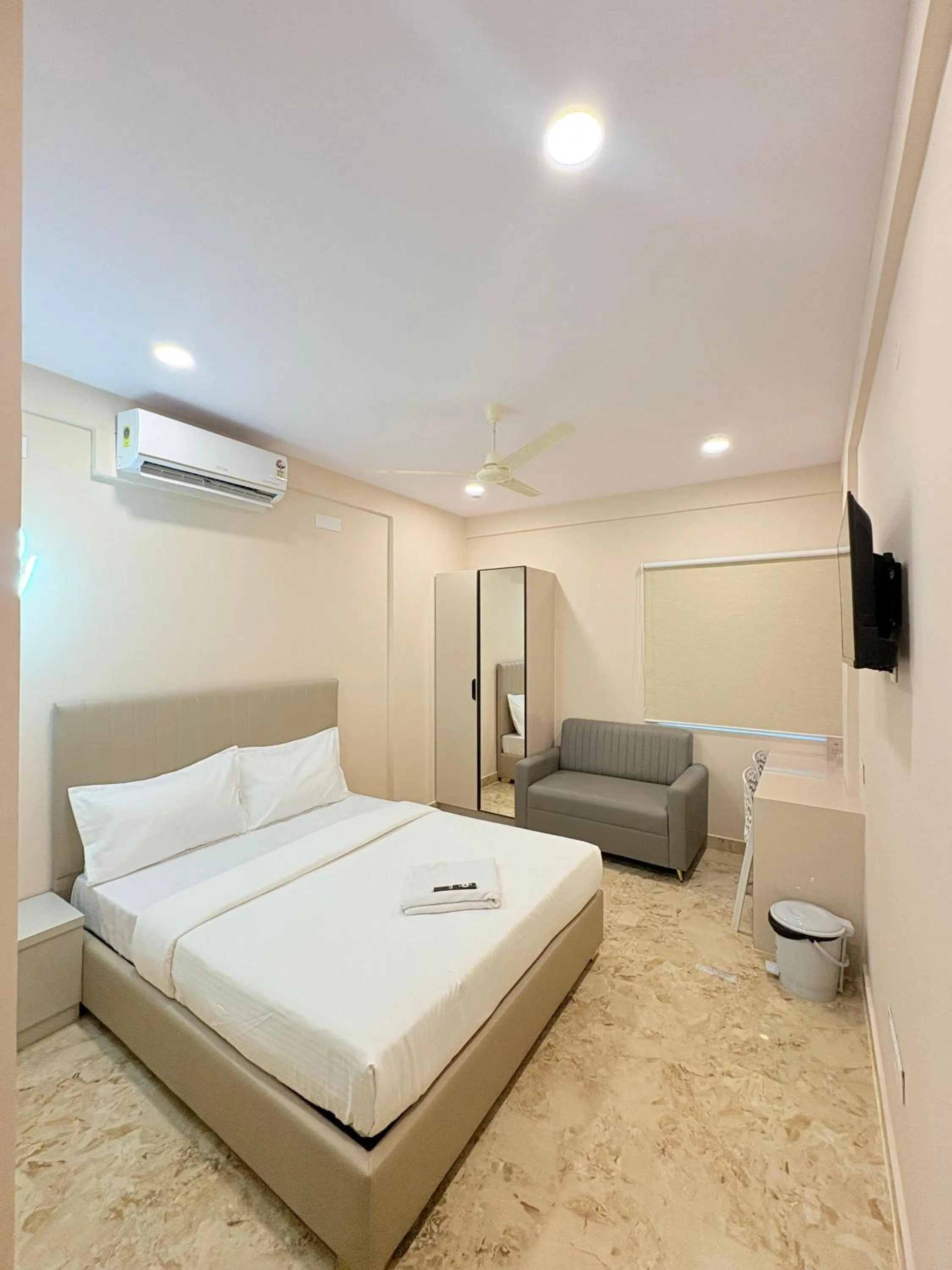 Photo of the whole room, Bed in Hotel Well Suites Near Electronic City 400 Mtr