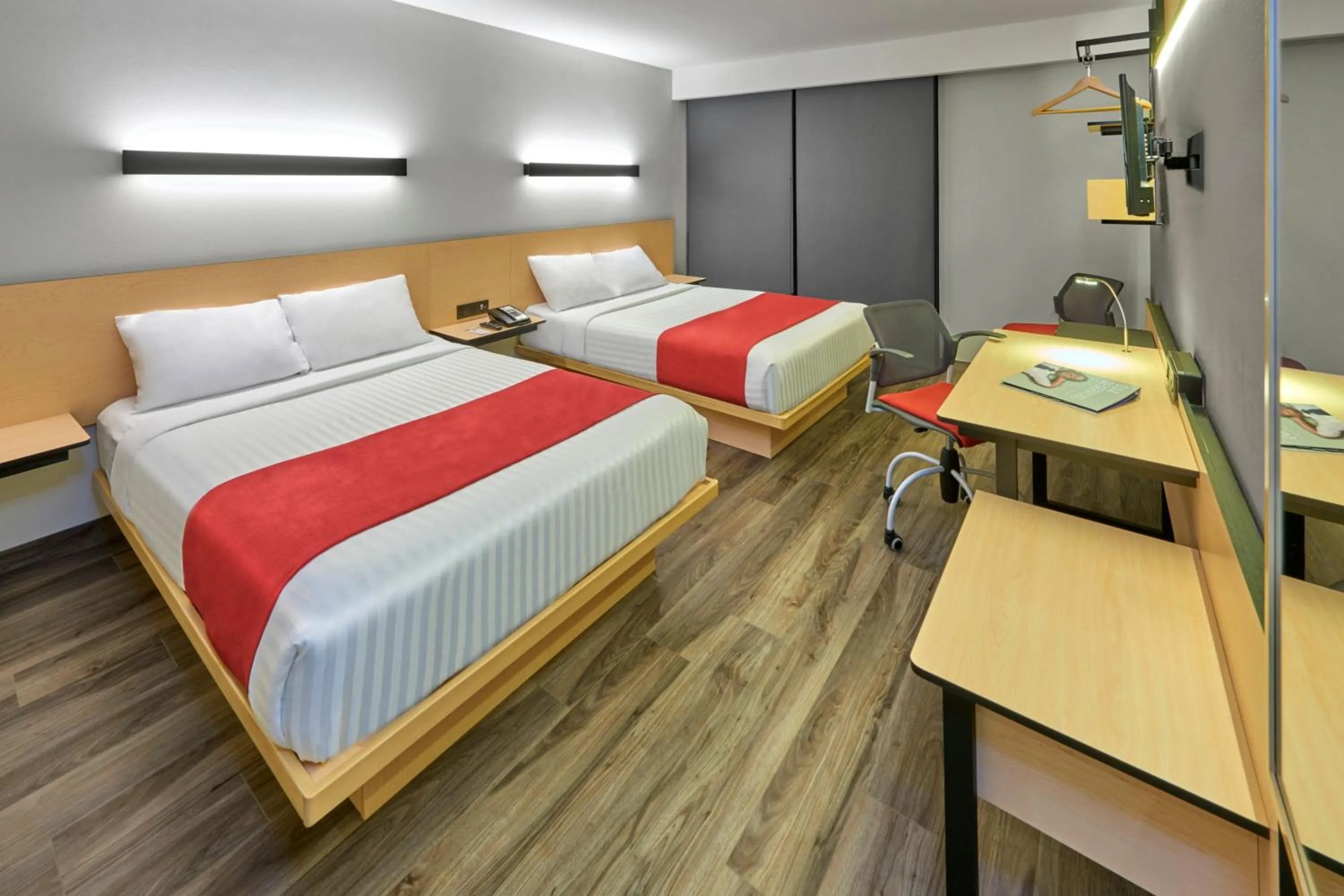 Bedroom, Bed in City Express Plus by Marriott Guadalajara Palomar