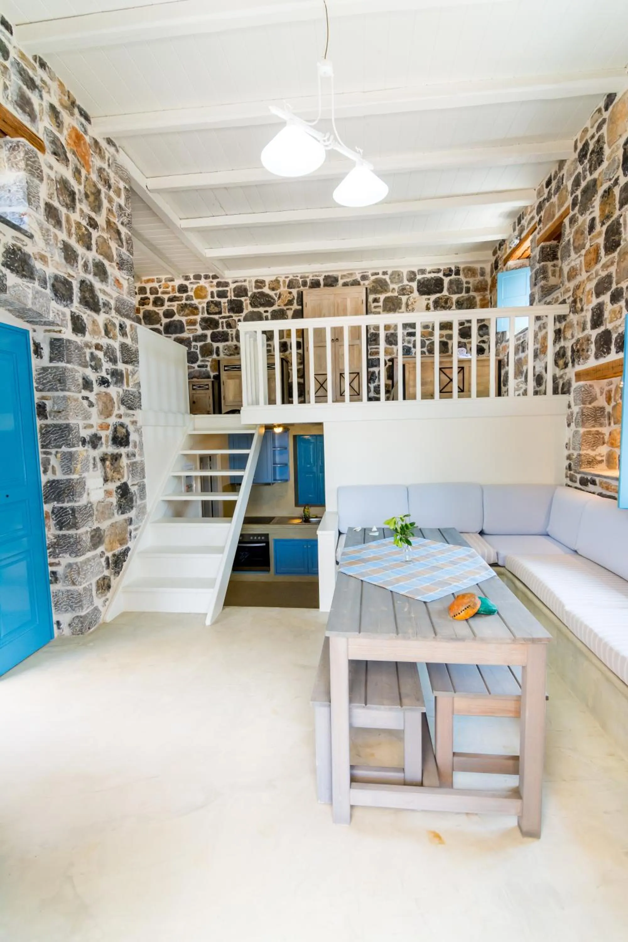 Bed in Pserimos Villas