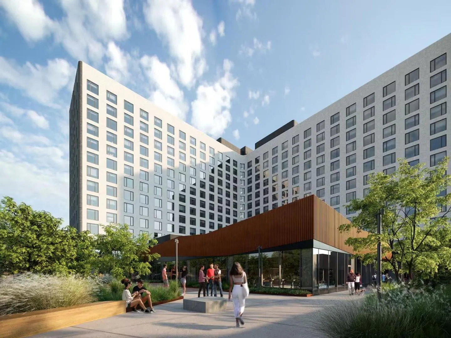 Property building in Luxury Apartments by Hyatus at Central Philly