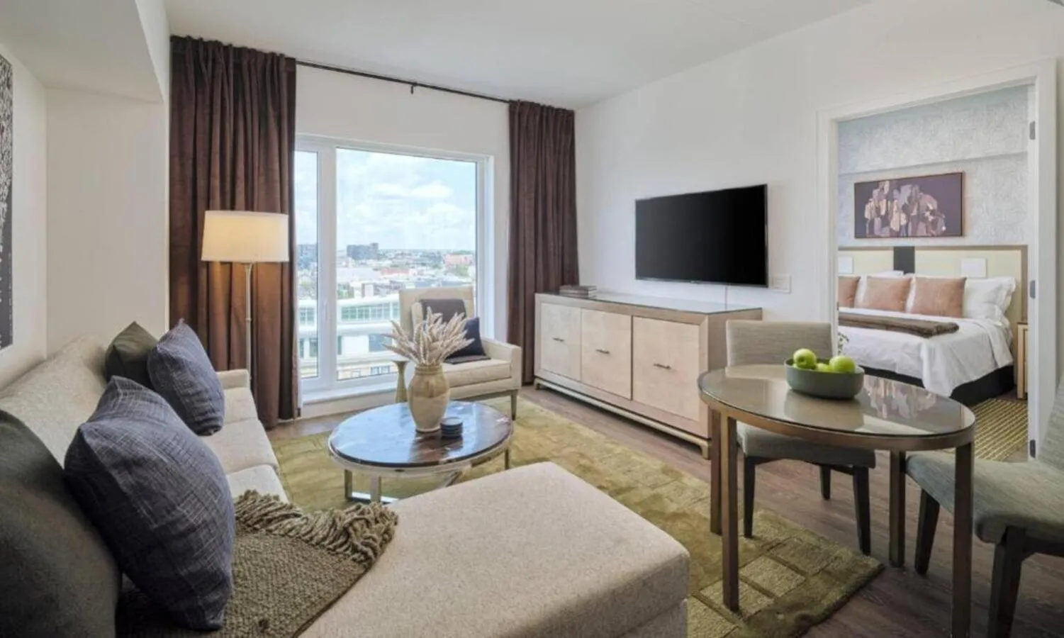 Living room in Luxury Apartments by Hyatus at Central Philly