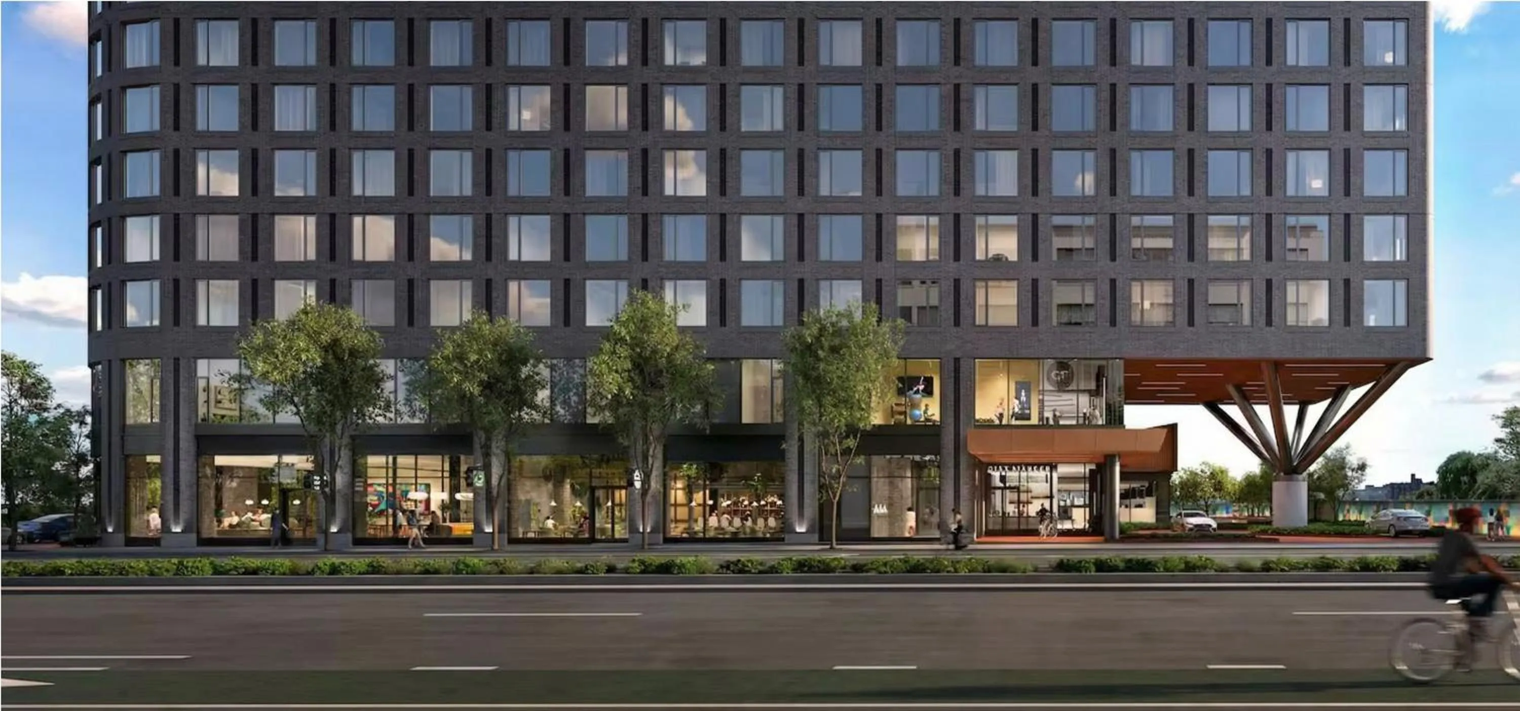 Property building in Luxury Apartments by Hyatus at Central Philly
