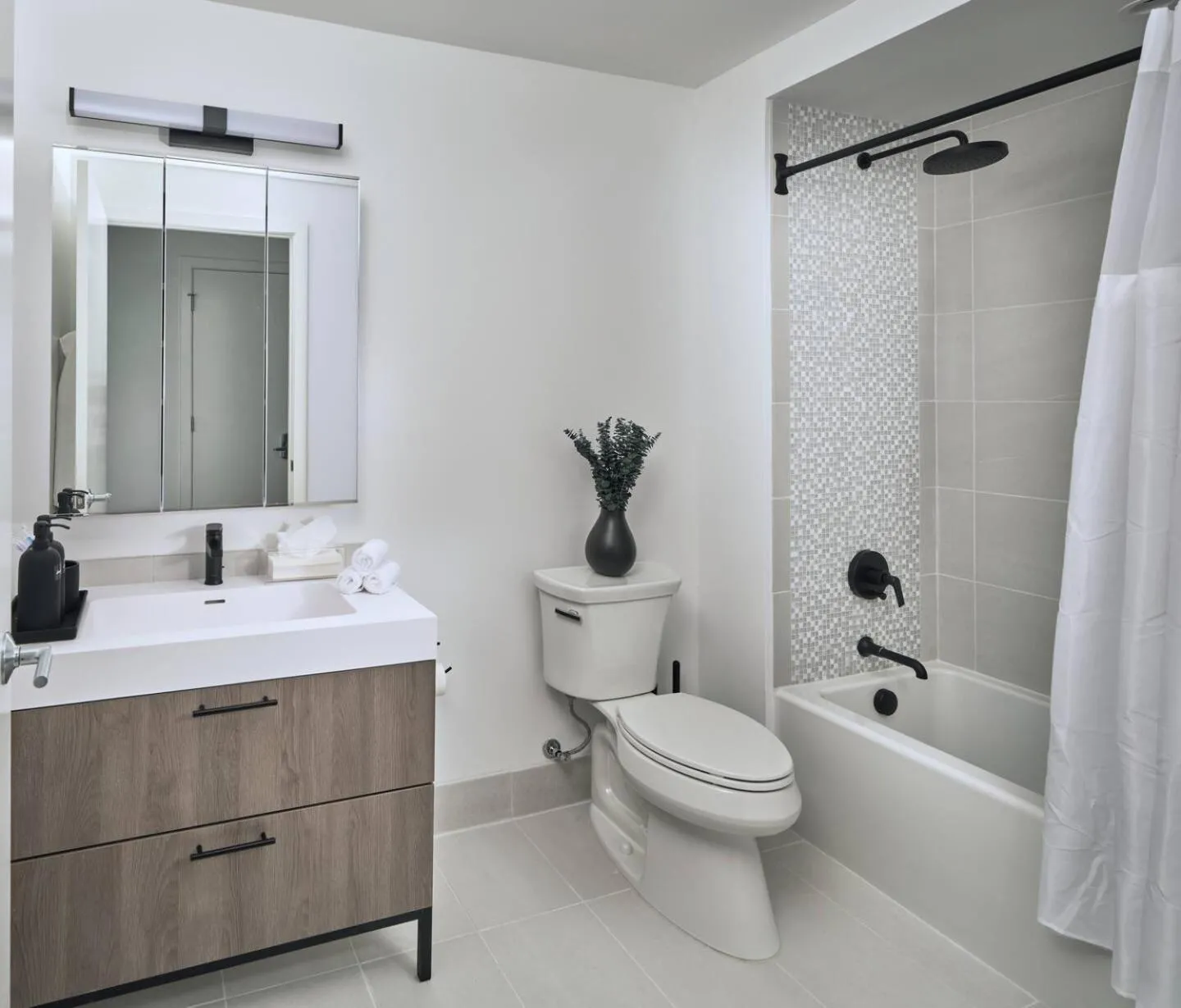 Bathroom in Luxury Apartments by Hyatus at Central Philly