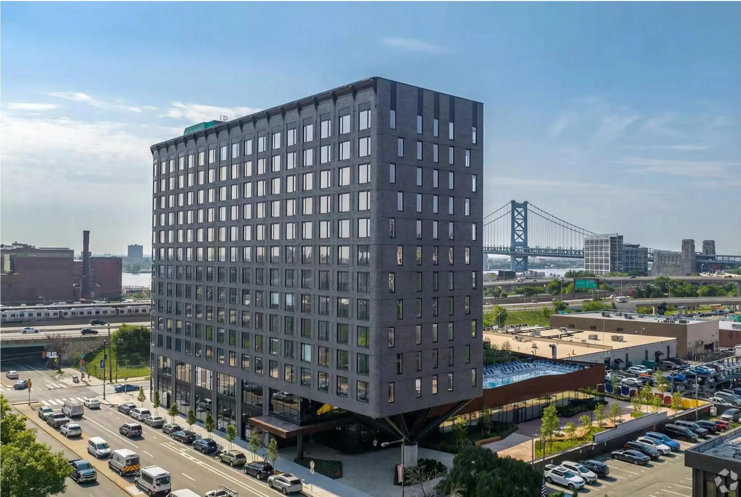 Property building in Luxury Apartments by Hyatus at Central Philly