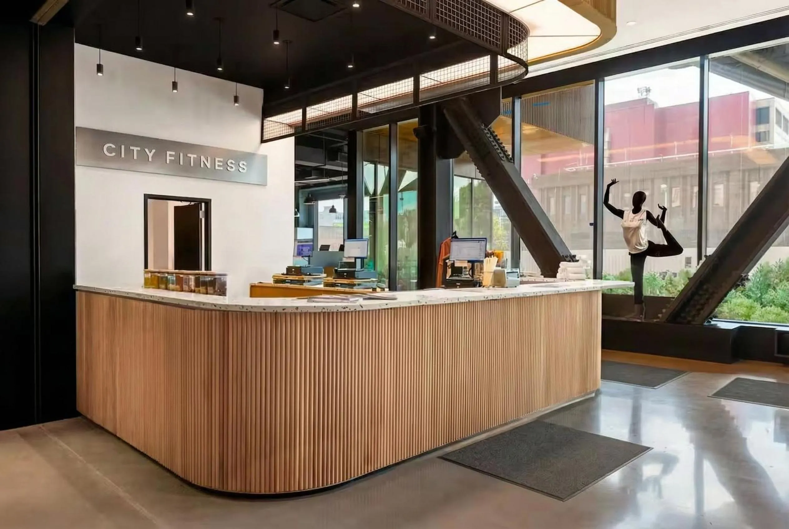 Fitness centre/facilities in Luxury Apartments by Hyatus at Central Philly