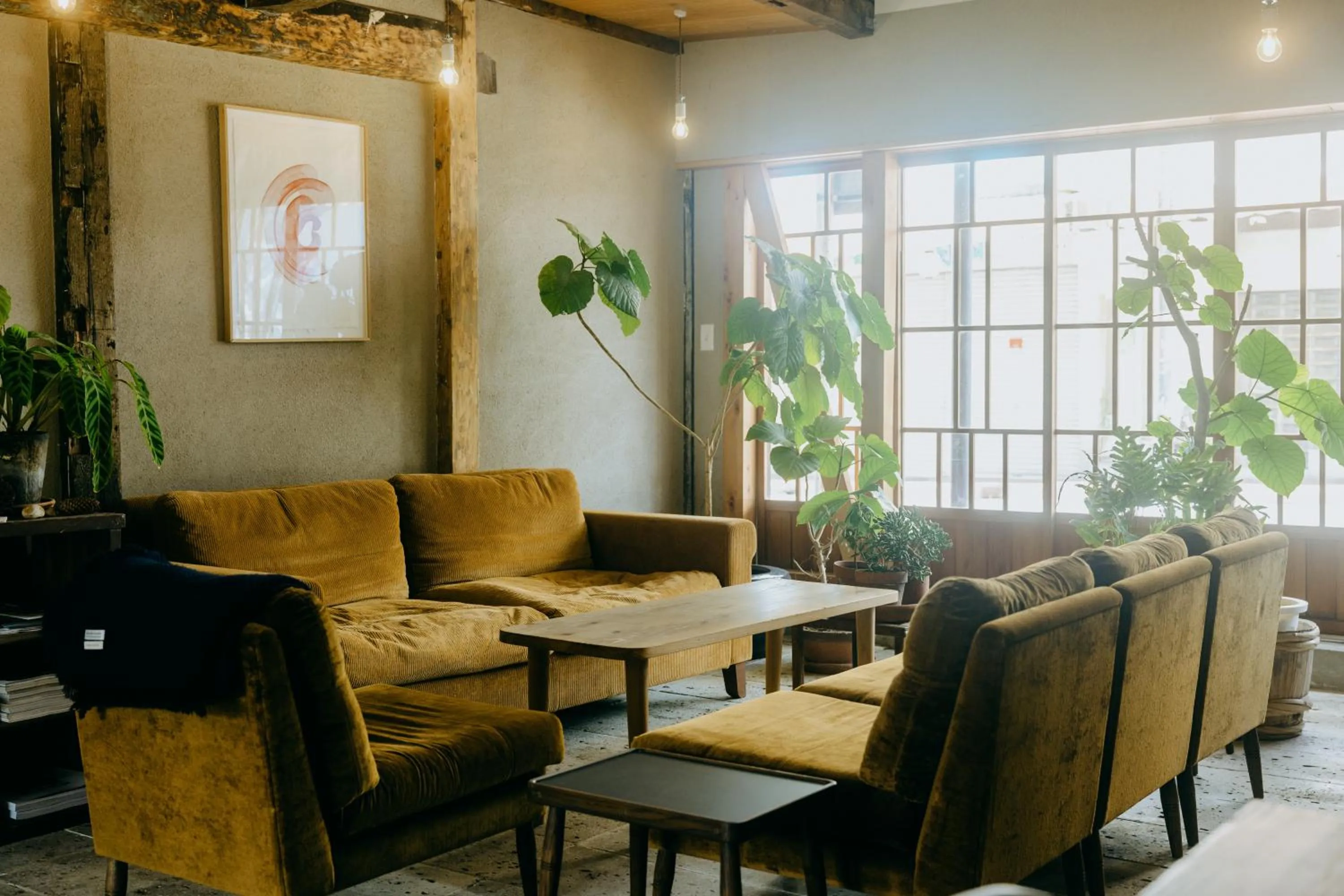 Living room in Hostel Saruya