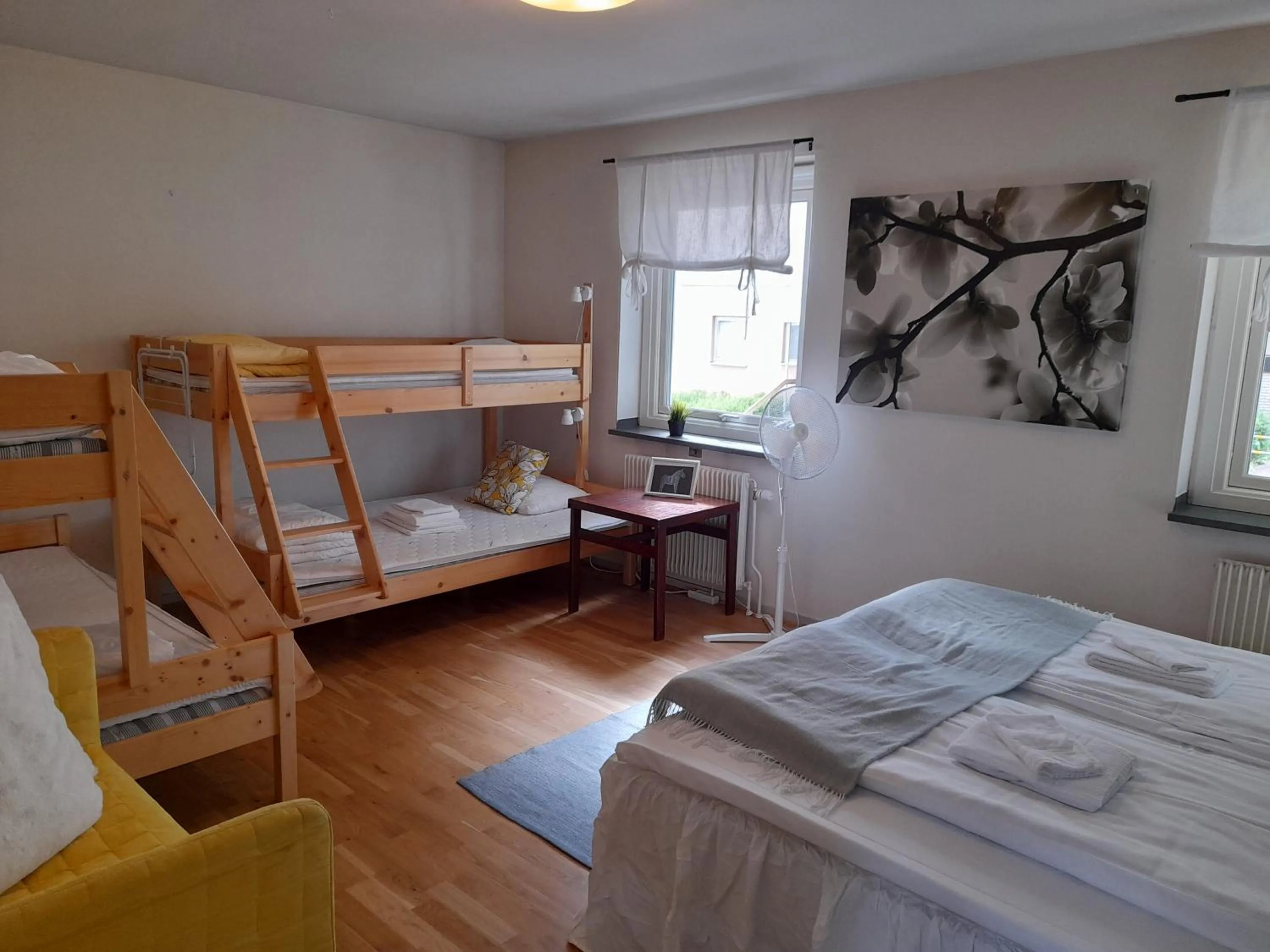 Bed in Kristinebergs Bed & Breakfast