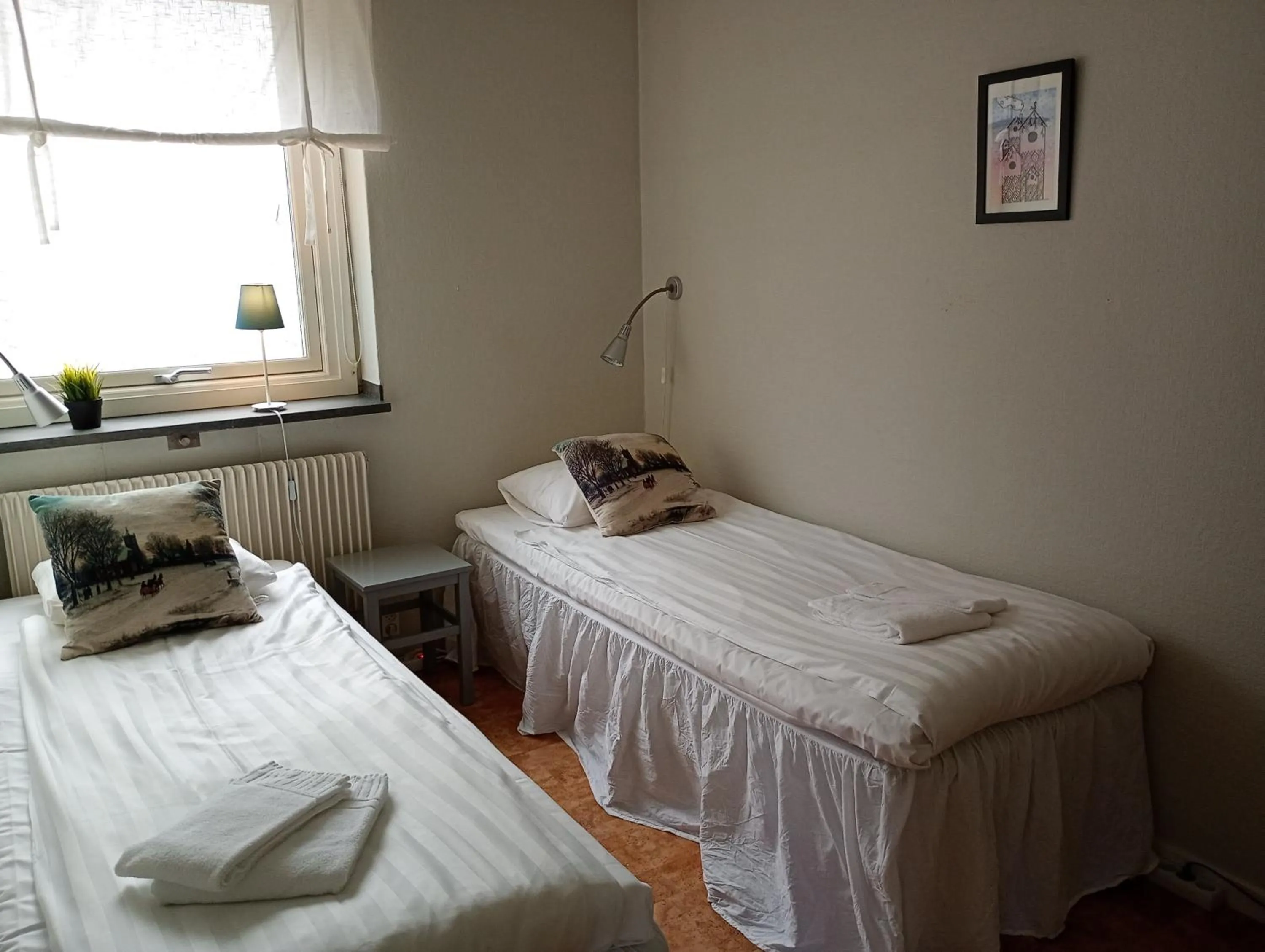 Bed in Kristinebergs Bed & Breakfast