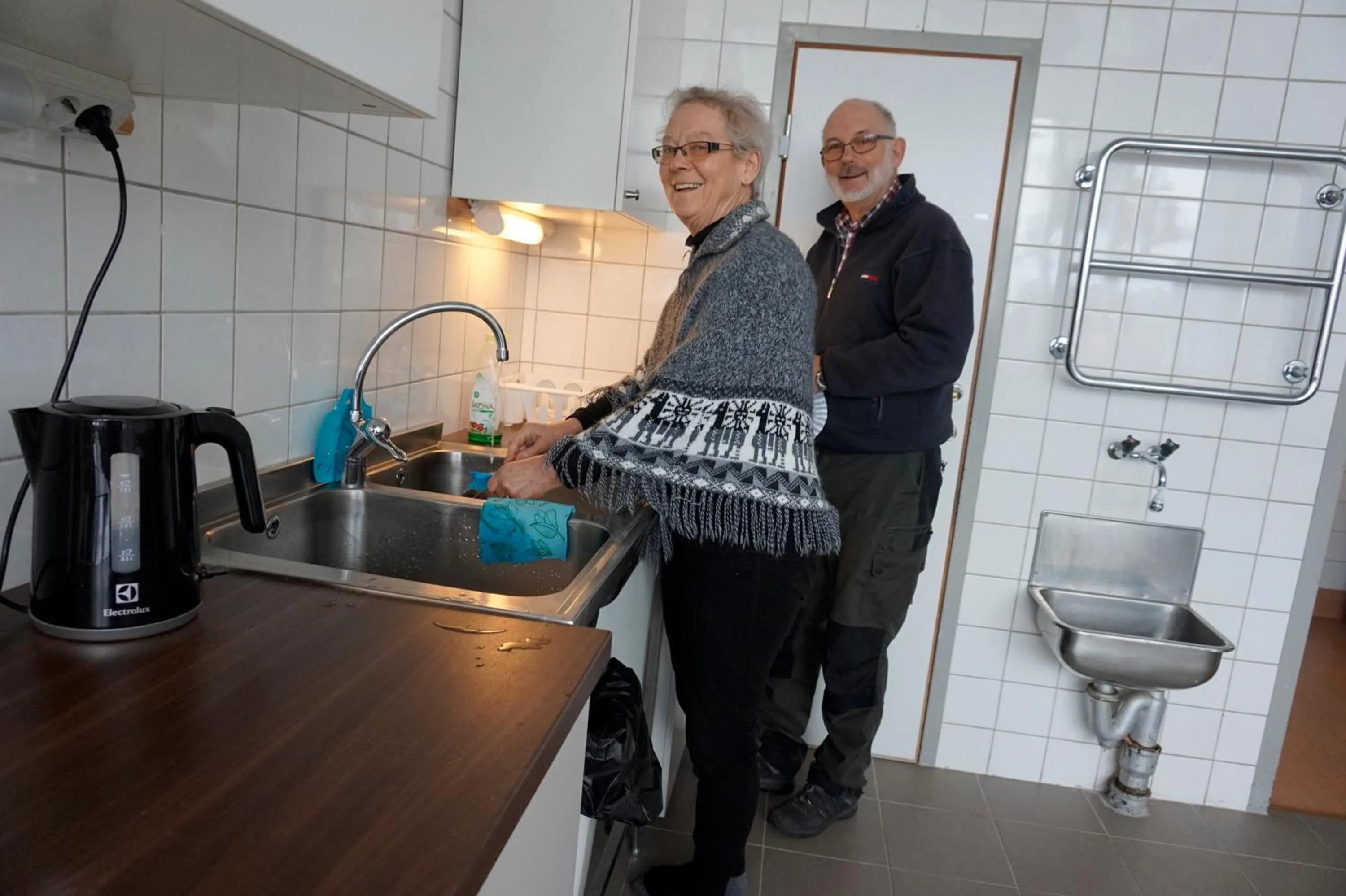 Communal kitchen in Kristinebergs Bed & Breakfast