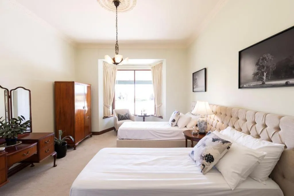 Bed in The Lodge at Seppeltsfield