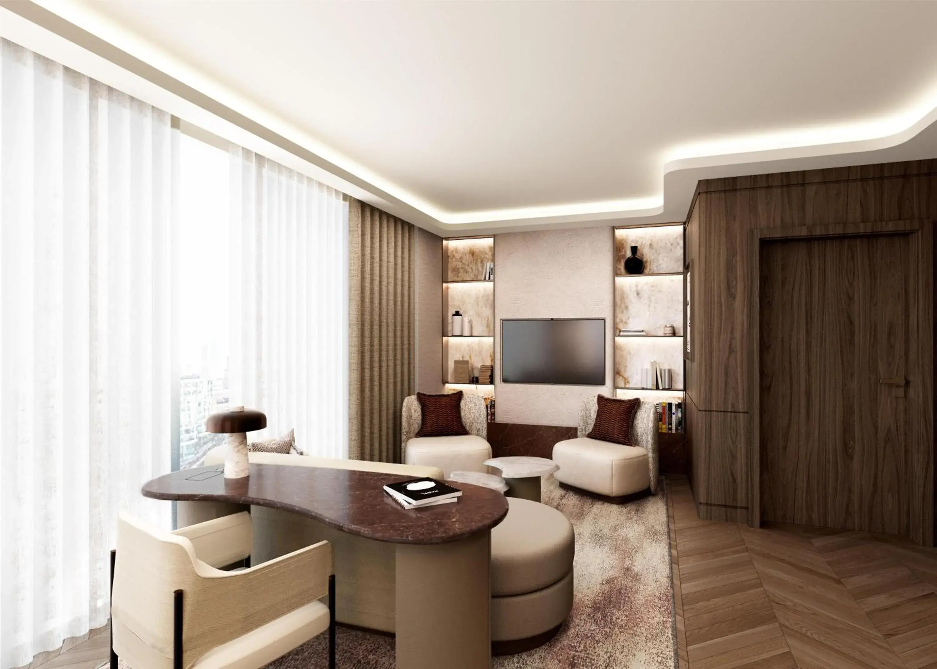 Living room in Hilton London Bankside Living room in Hilton London Bankside