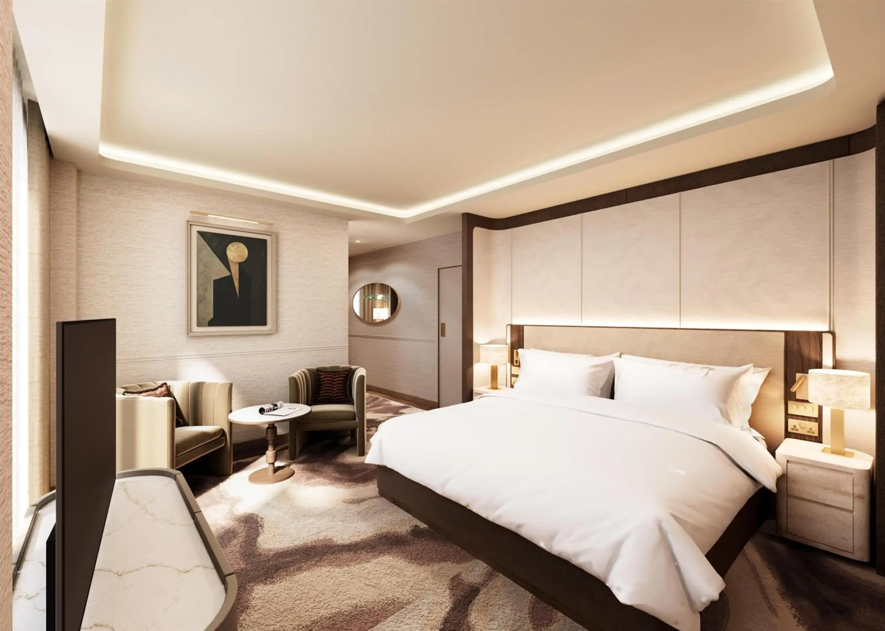 Bed in Hilton London Bankside Bed in Hilton London Bankside