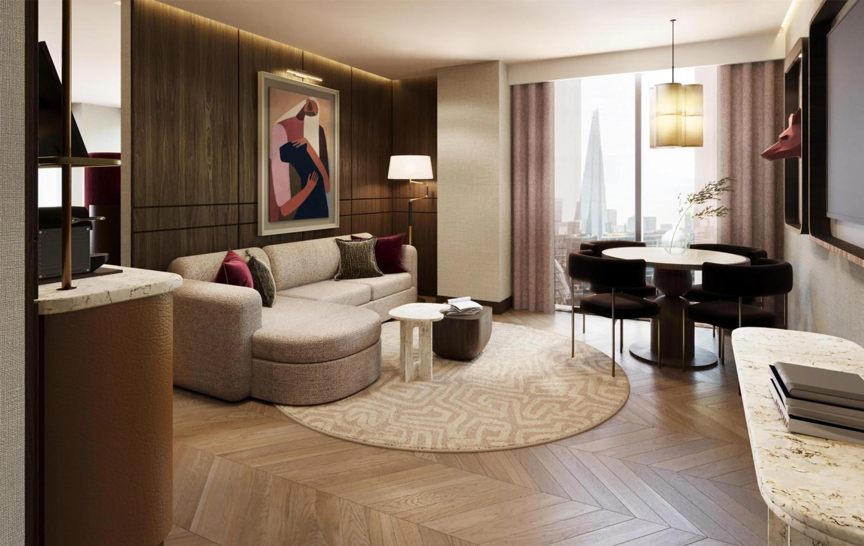 Living room in Hilton London Bankside