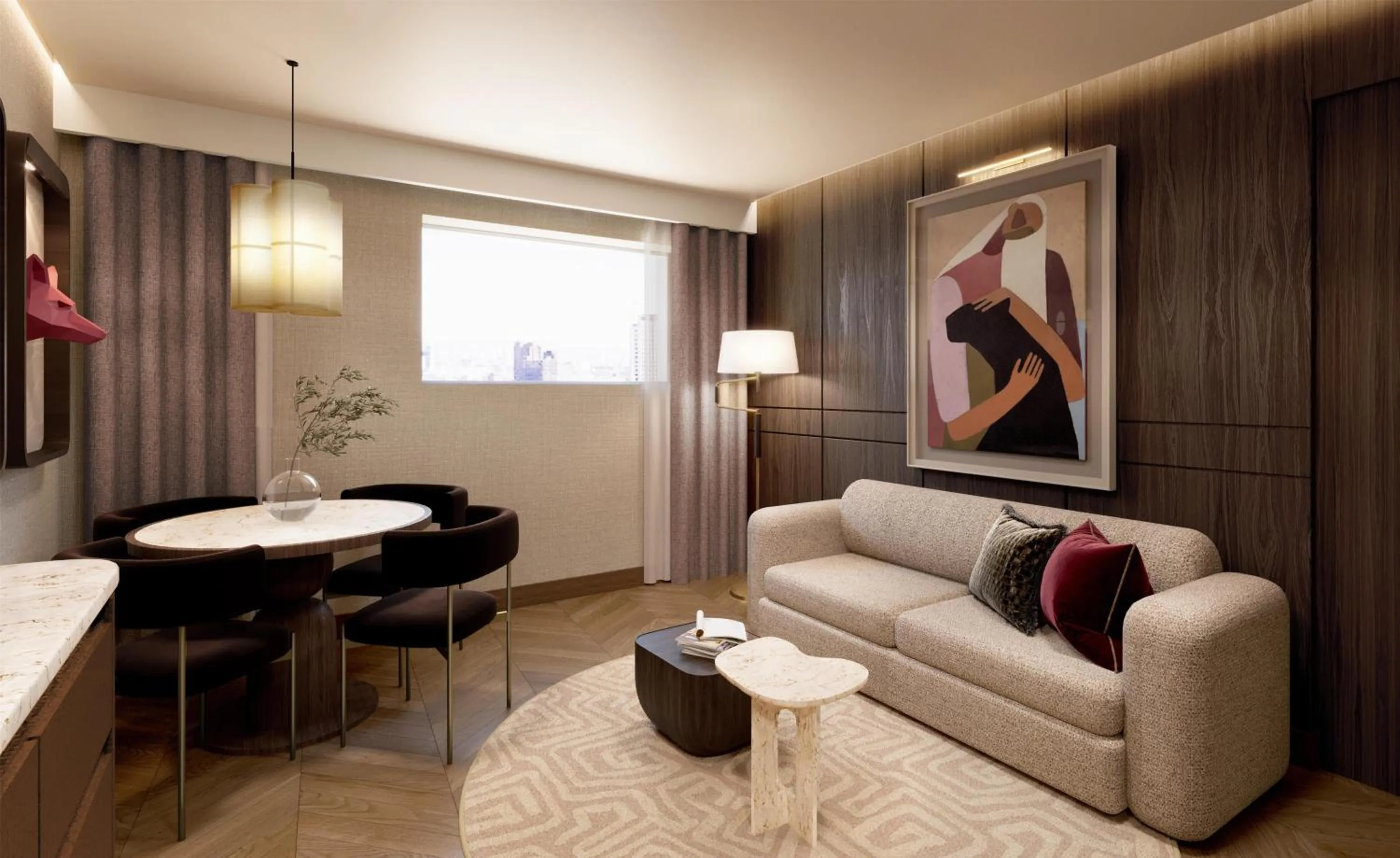 Living room in Hilton London Bankside